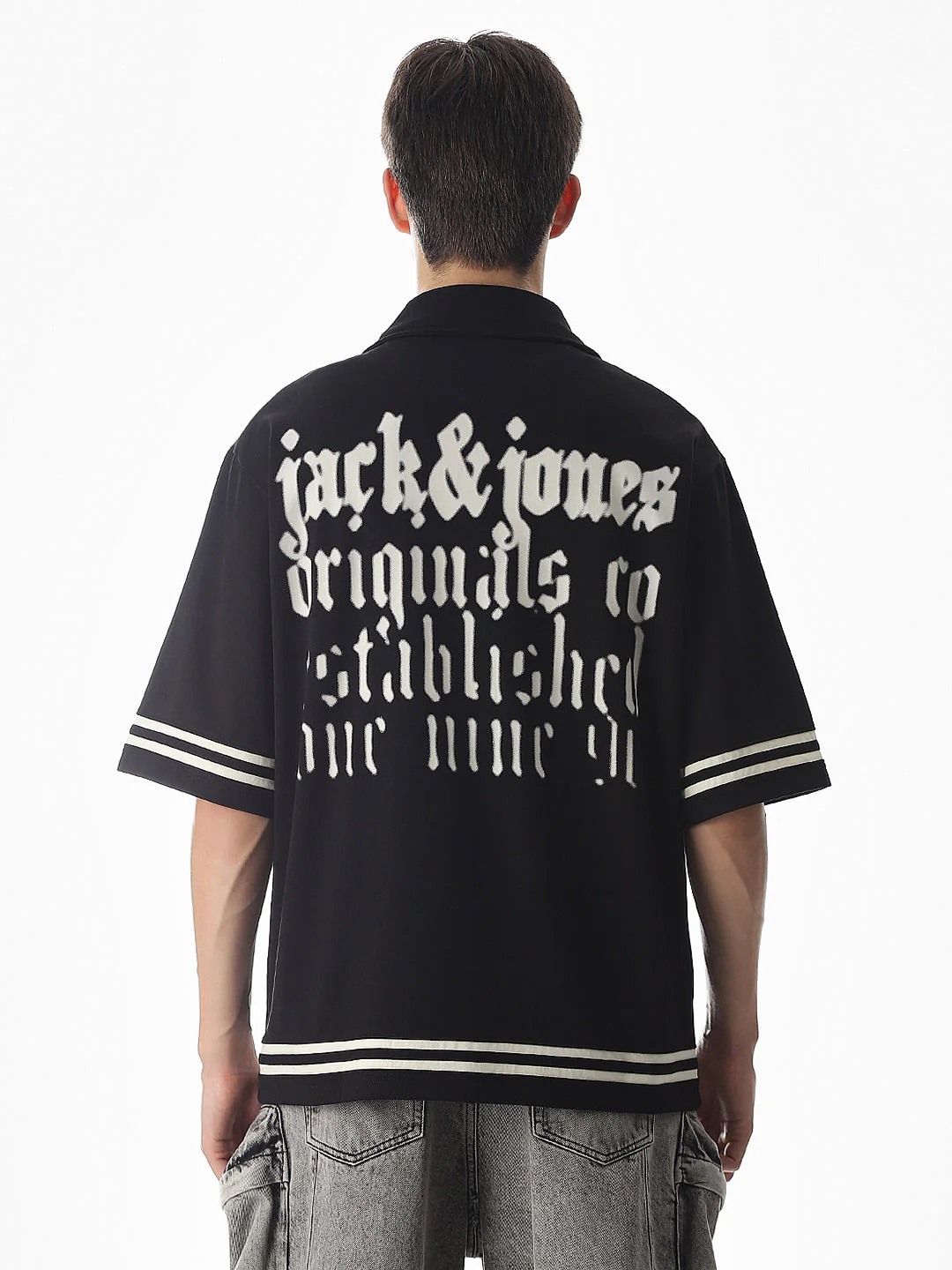 Black Knit Oversized Shirt - Image 9