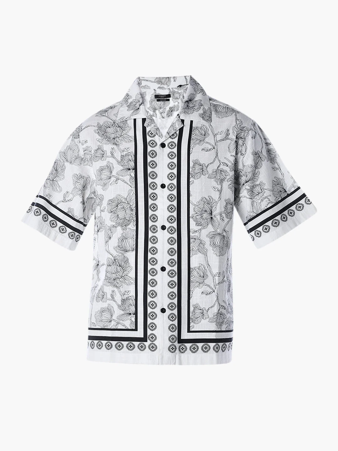 Floral Cotton Oversized Shirt - Image 7