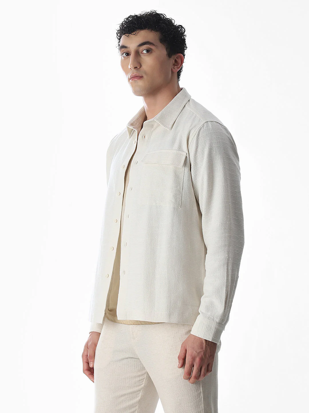 Embroidered Cotton Oversized Shirt - Image 3