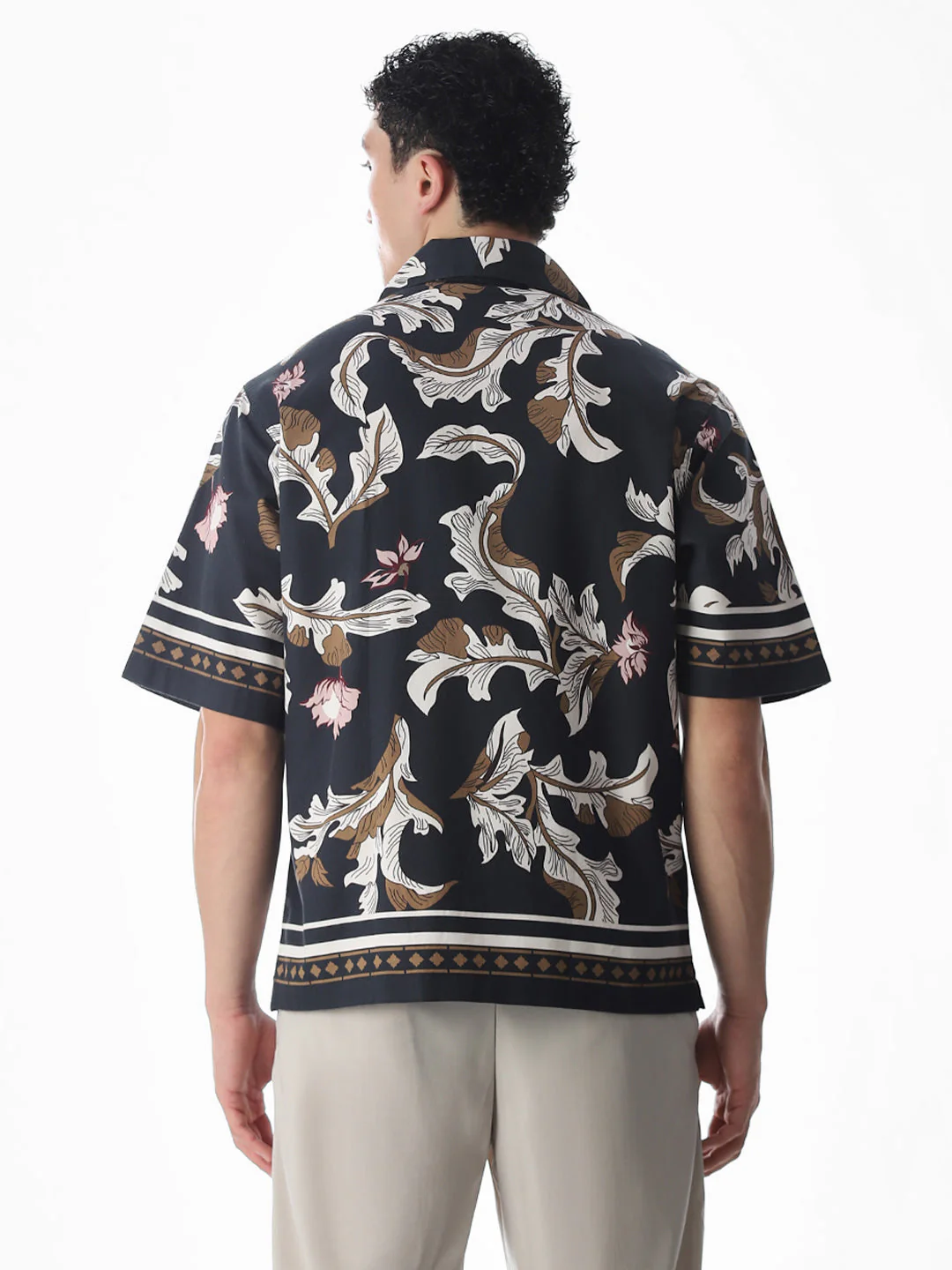 Printed Oversized Short Sleeves Shirt - Image 4