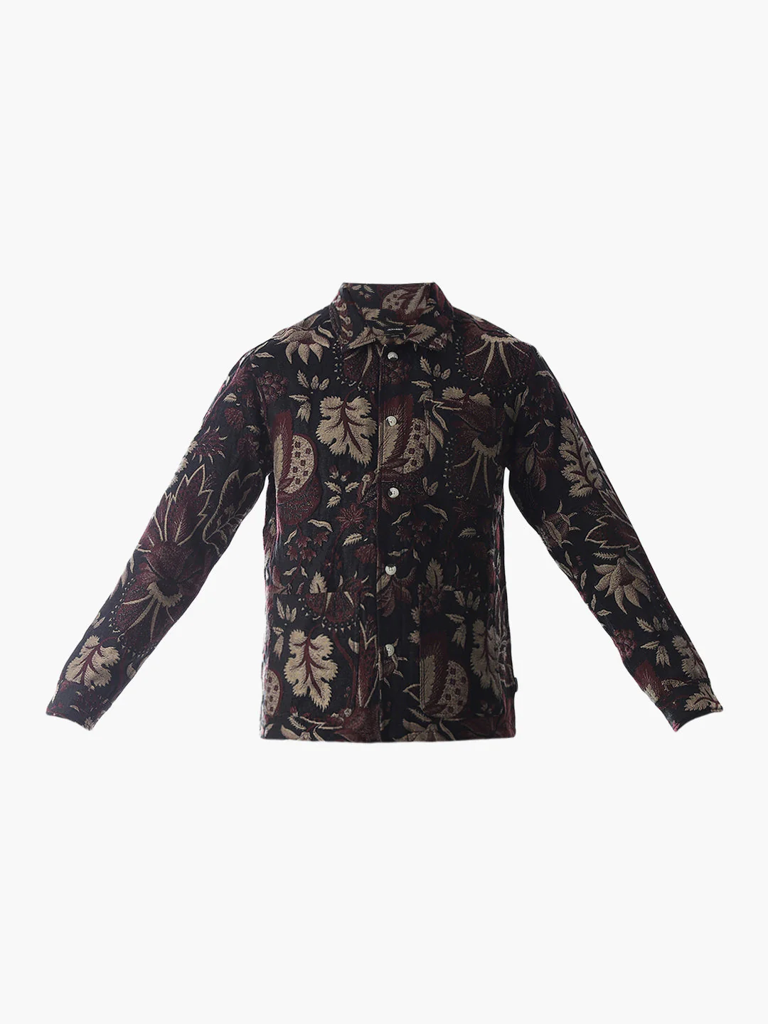 Multi-Colour Jacquard Printed Overshirt - Image 7