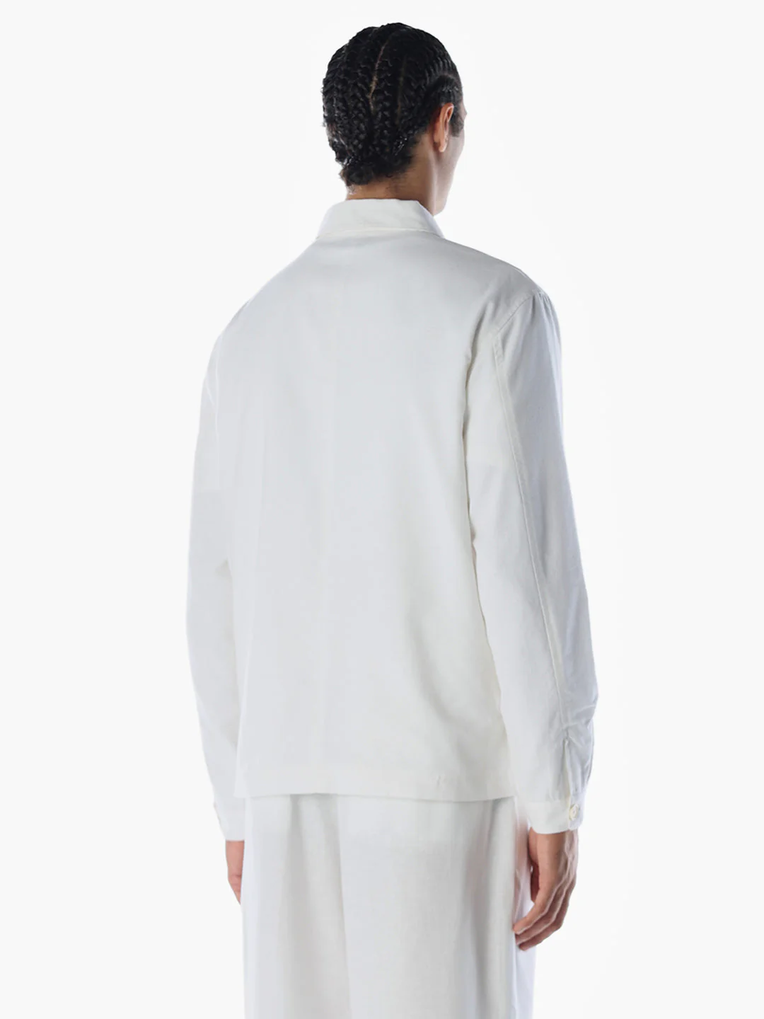 Cotton Flex Blend White Shirt - Image 4