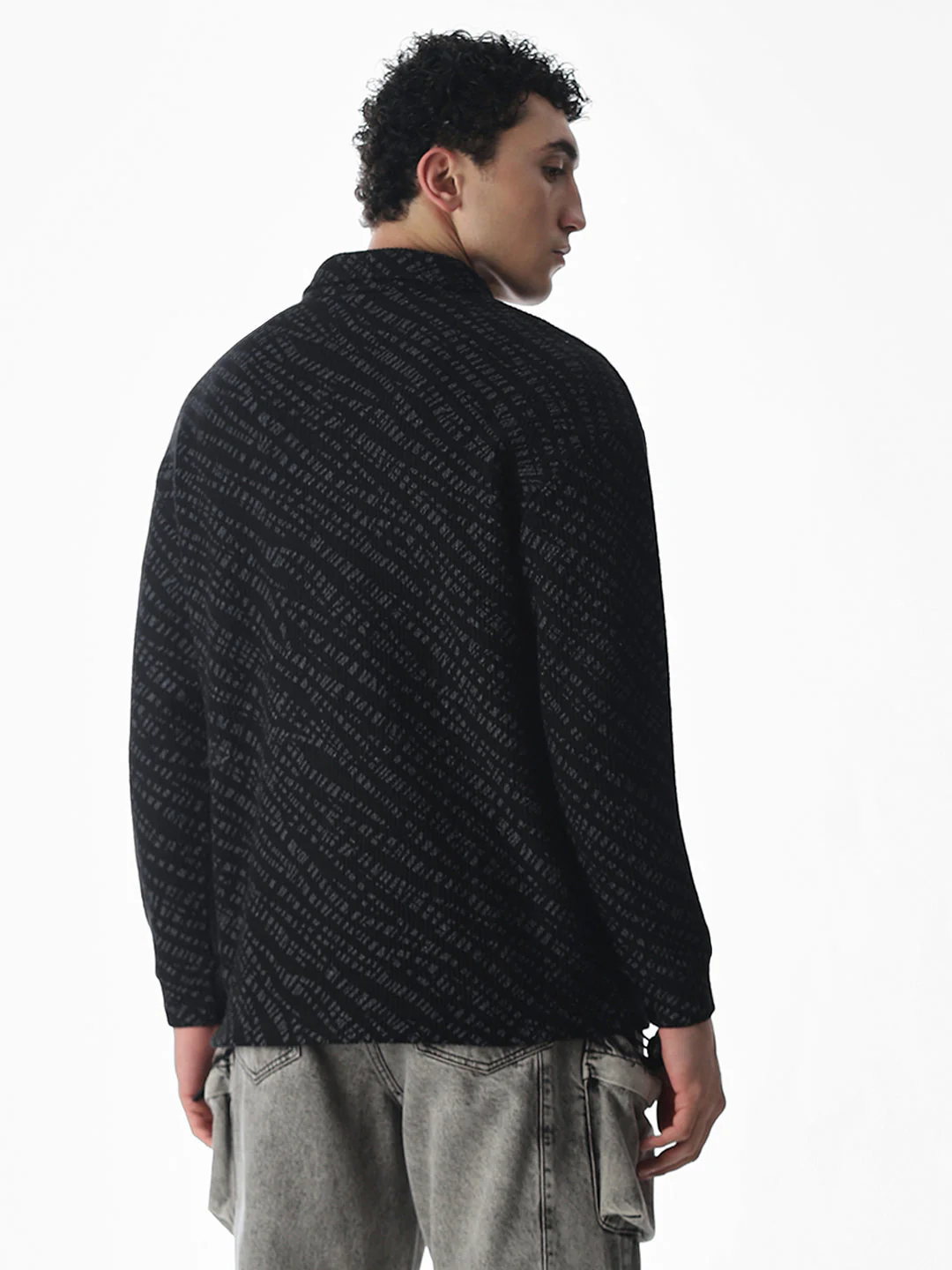 Printed Oversized Cotton Polo - Image 4