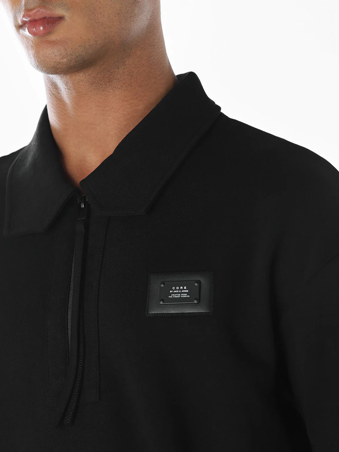 Zip-Up Cinched Cotton Polo - Image 5