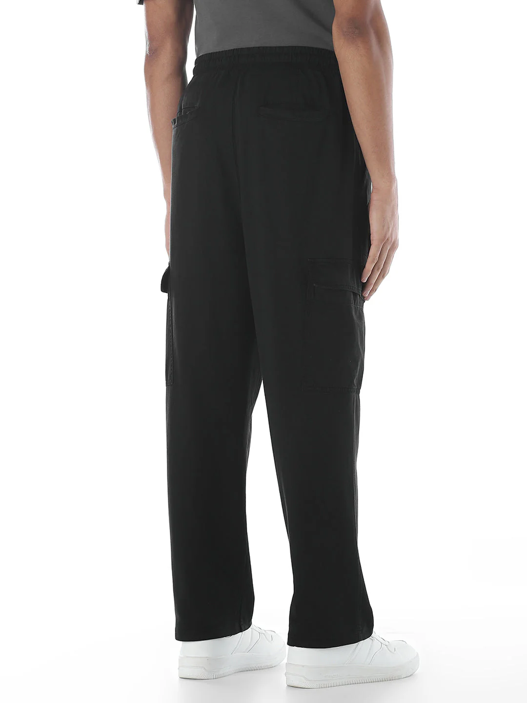 6 Pocket Cargo Sweatpants - Black - Image 3