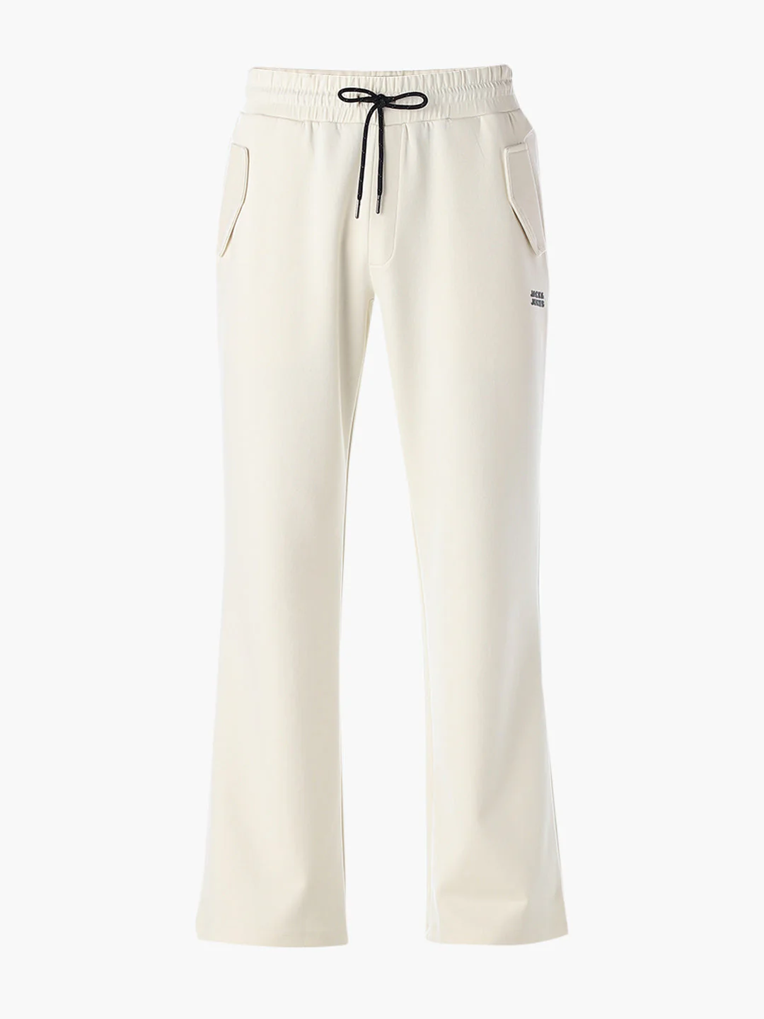 White Drawstring Regular Fit Sweatpants - Image 6
