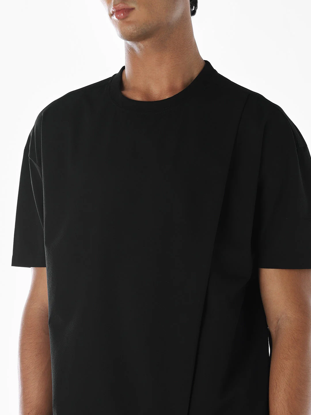 Asymmetric Cotton Oversized T-Shirt - Image 5