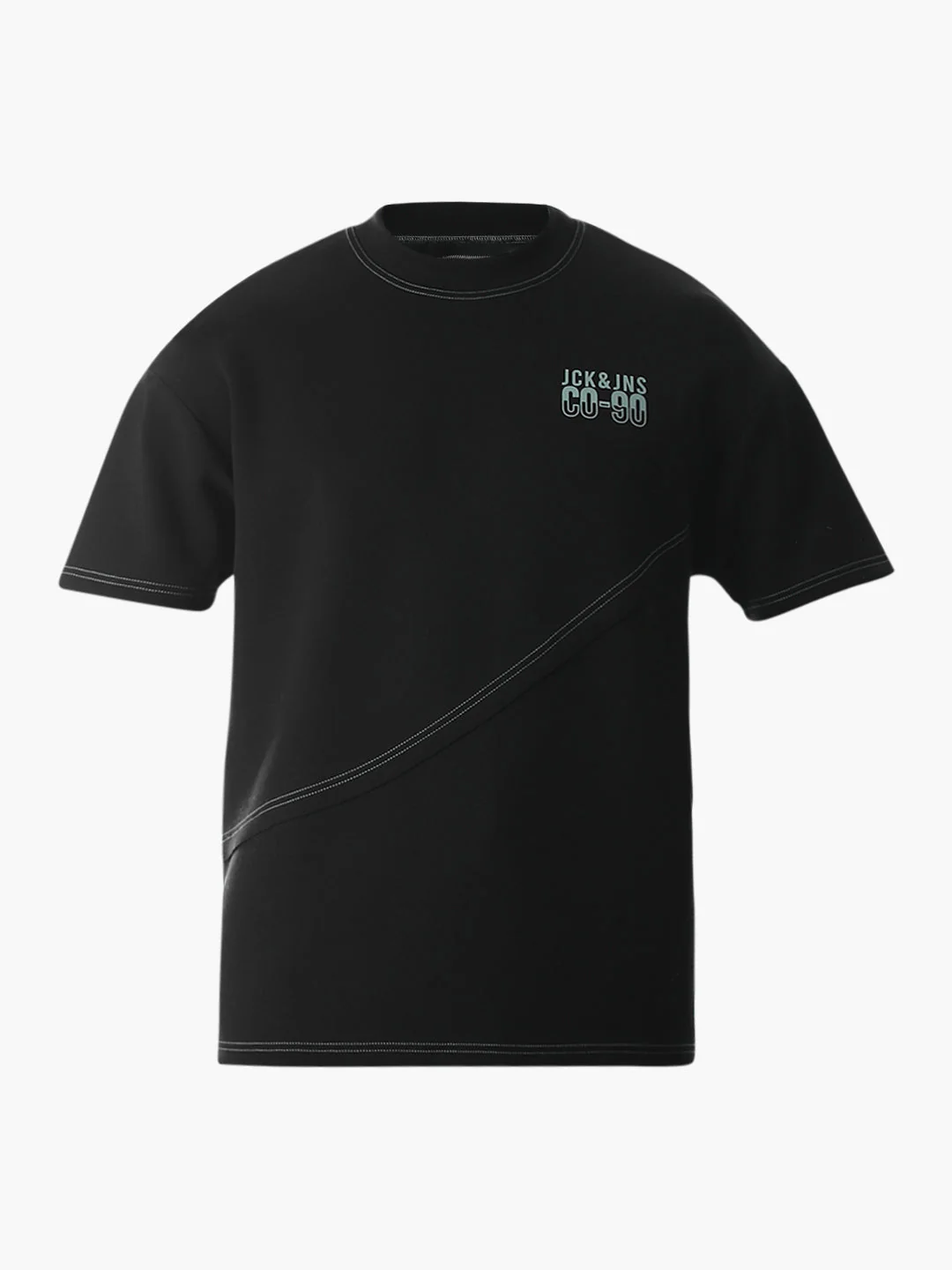 Contrast Stitch Boxy Fit T-shirt - Image 7
