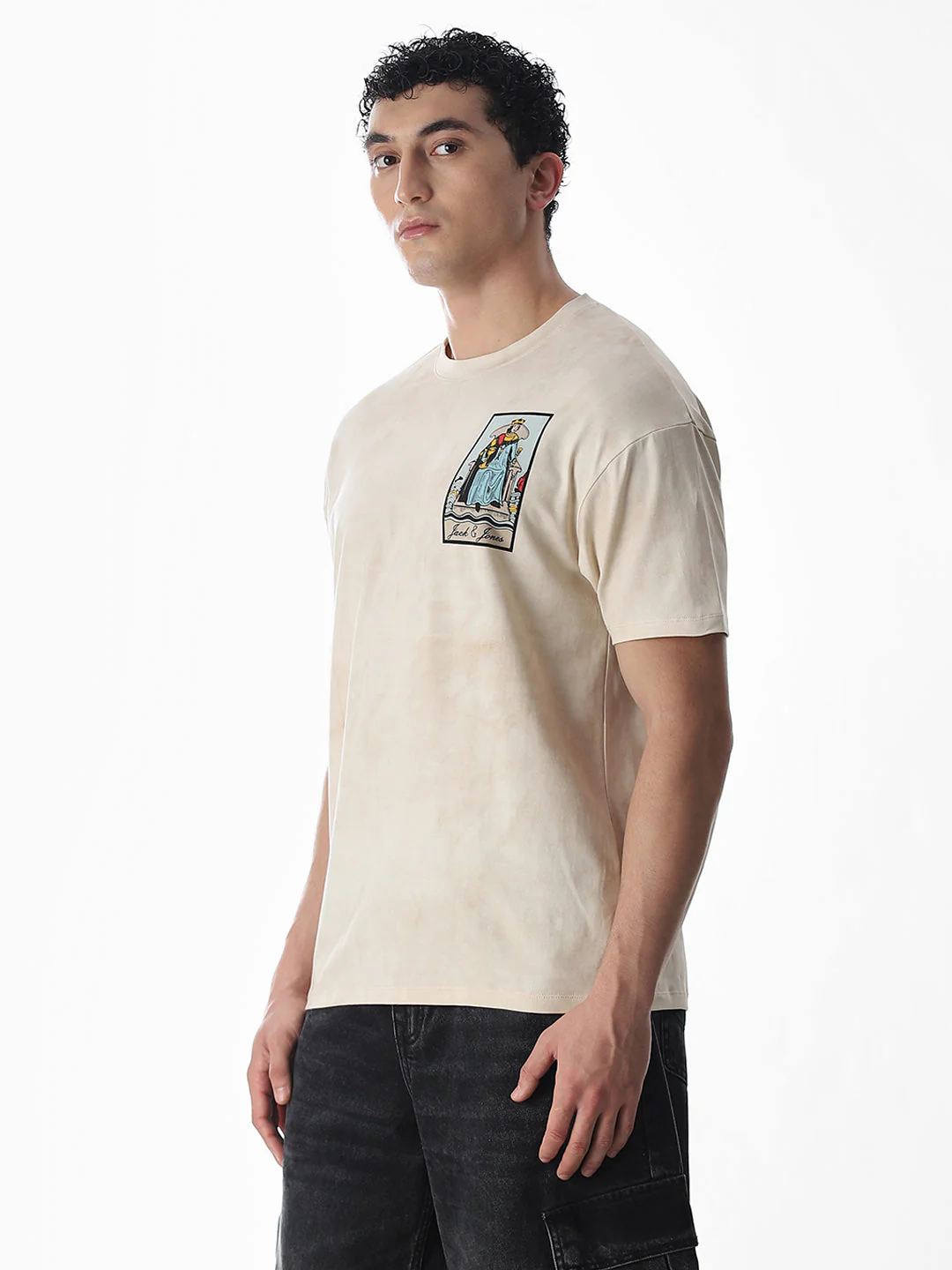 Tarot Card Printed Boxy Fit T-shirt - Image 3