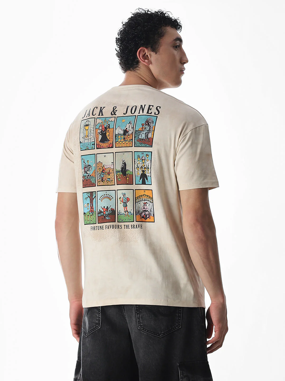 Tarot Card Printed Boxy Fit T-shirt - Image 4