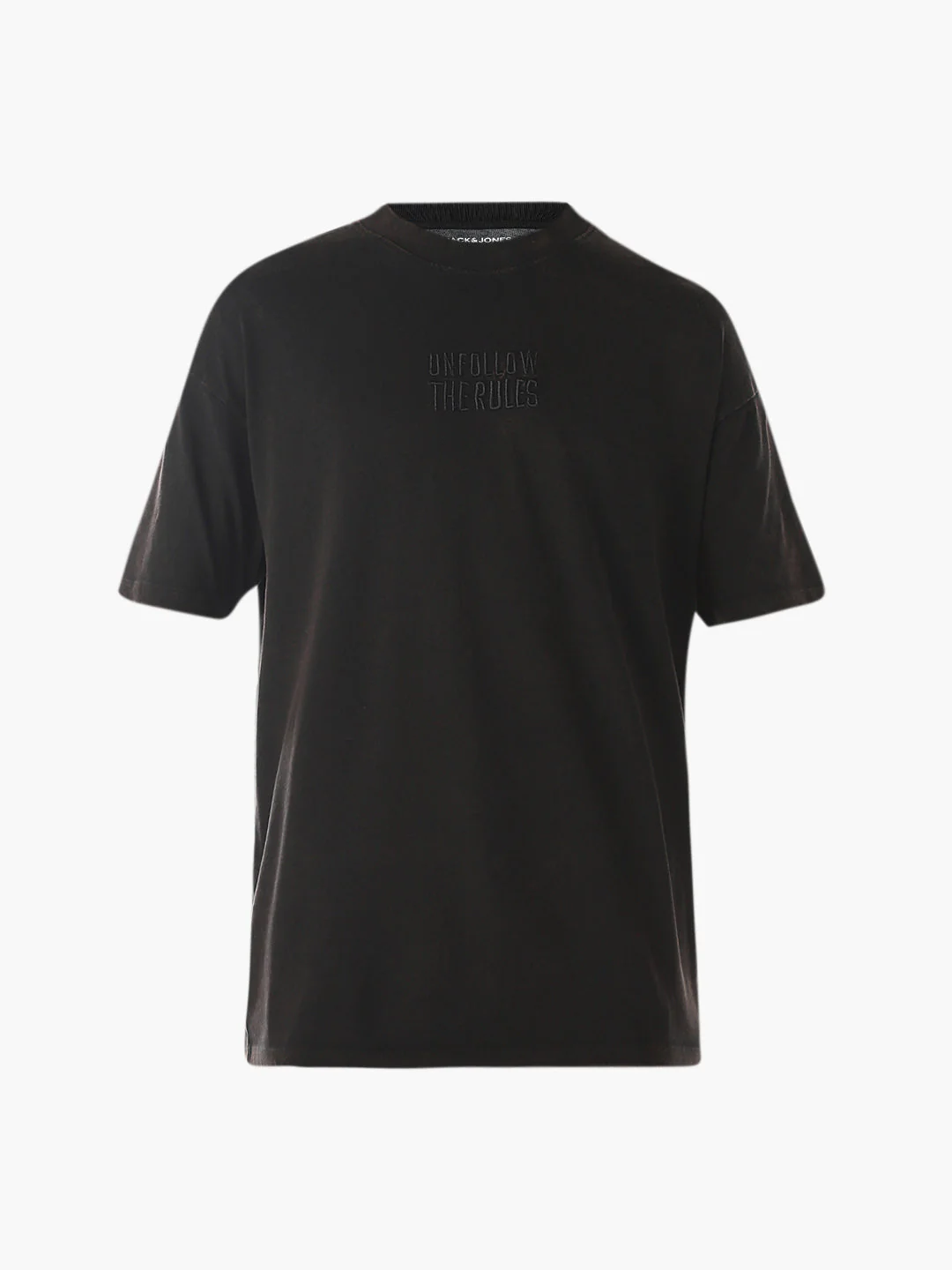 Text Print Cotton Oversized T-shirt - Image 7