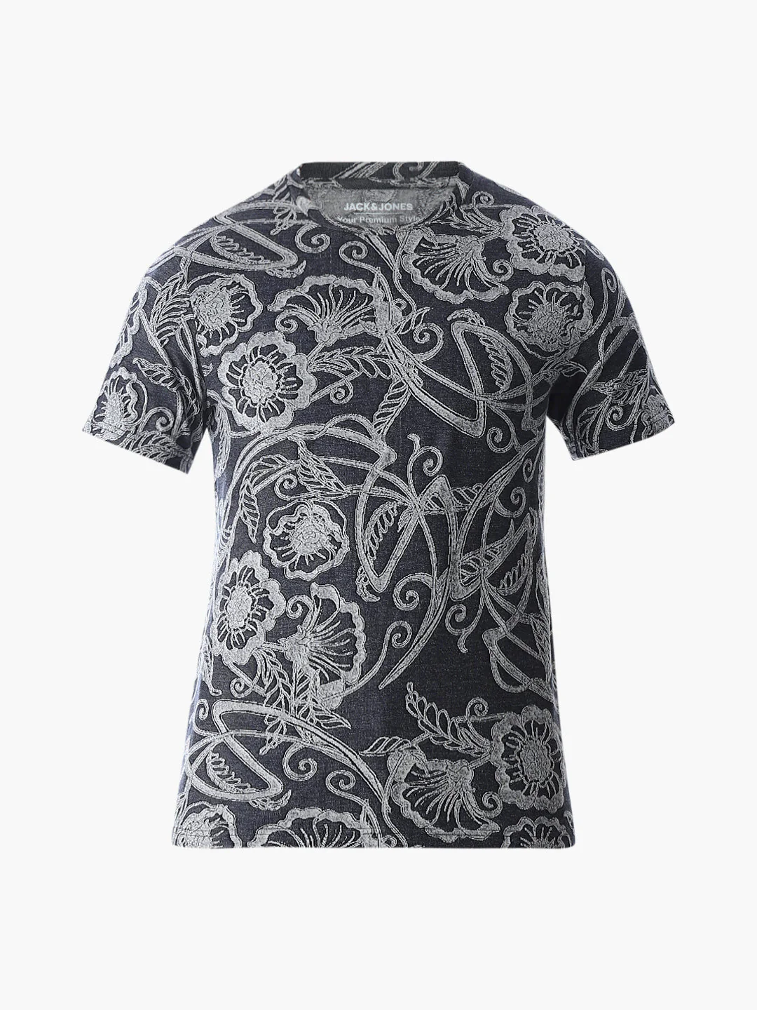 Jacquard Printed Cotton T-shirt - Image 7