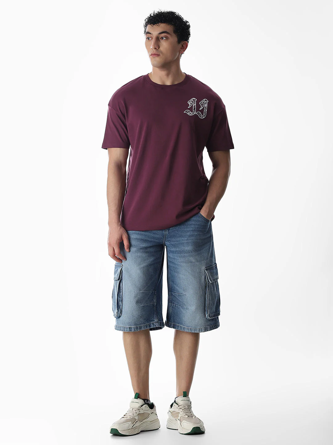 Typographic Logo Print Oversized T-shirt - Image 6