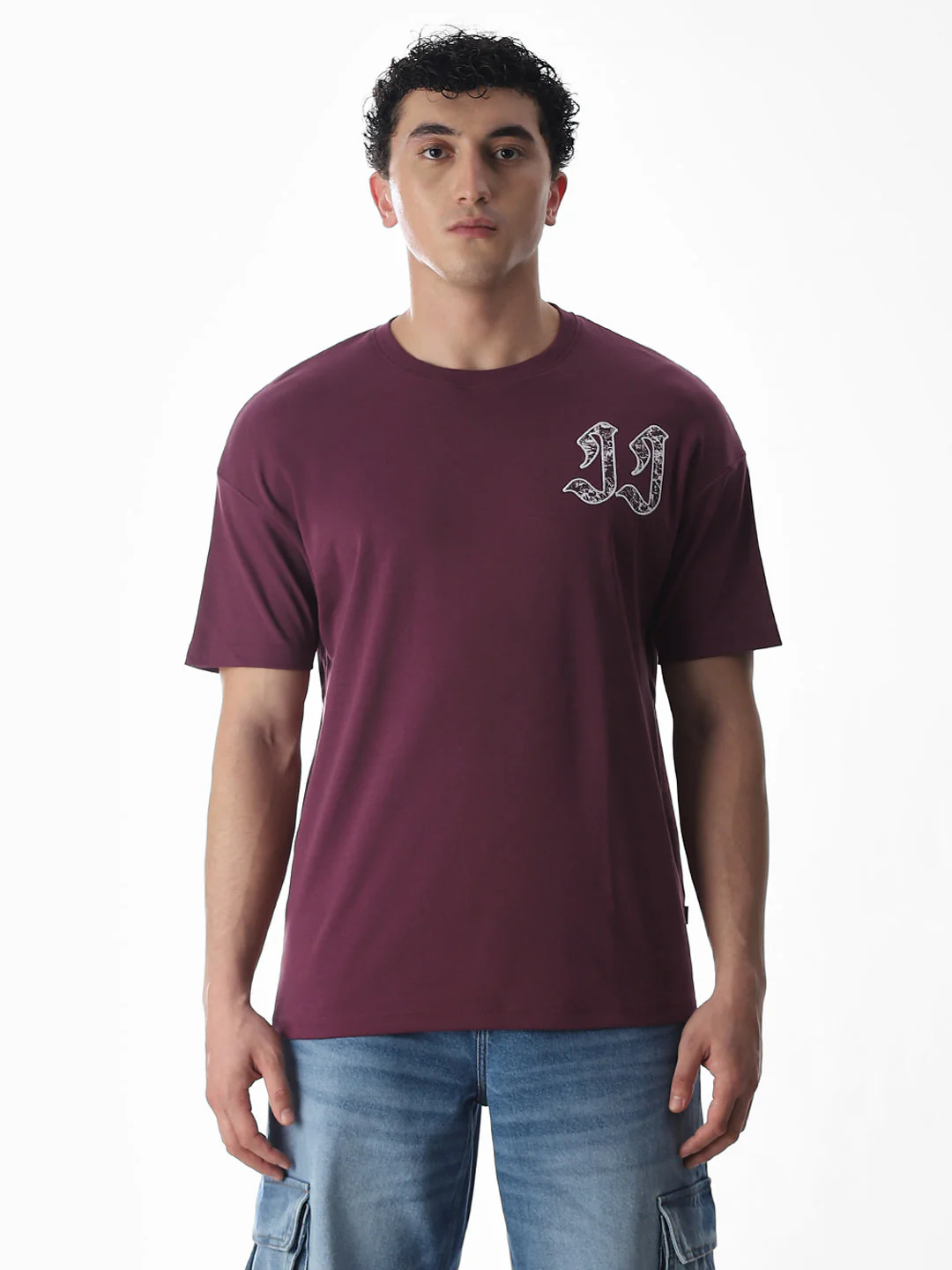 Typographic Logo Print Oversized T-shirt - Image 8