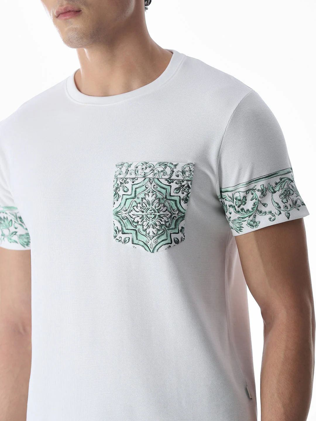 Printed Pocket Cotton T-shirt - Image 5