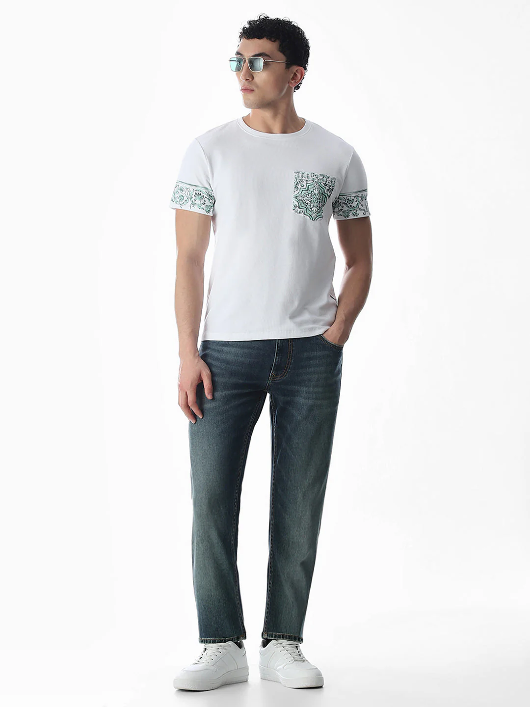 Printed Pocket Cotton T-shirt - Image 6