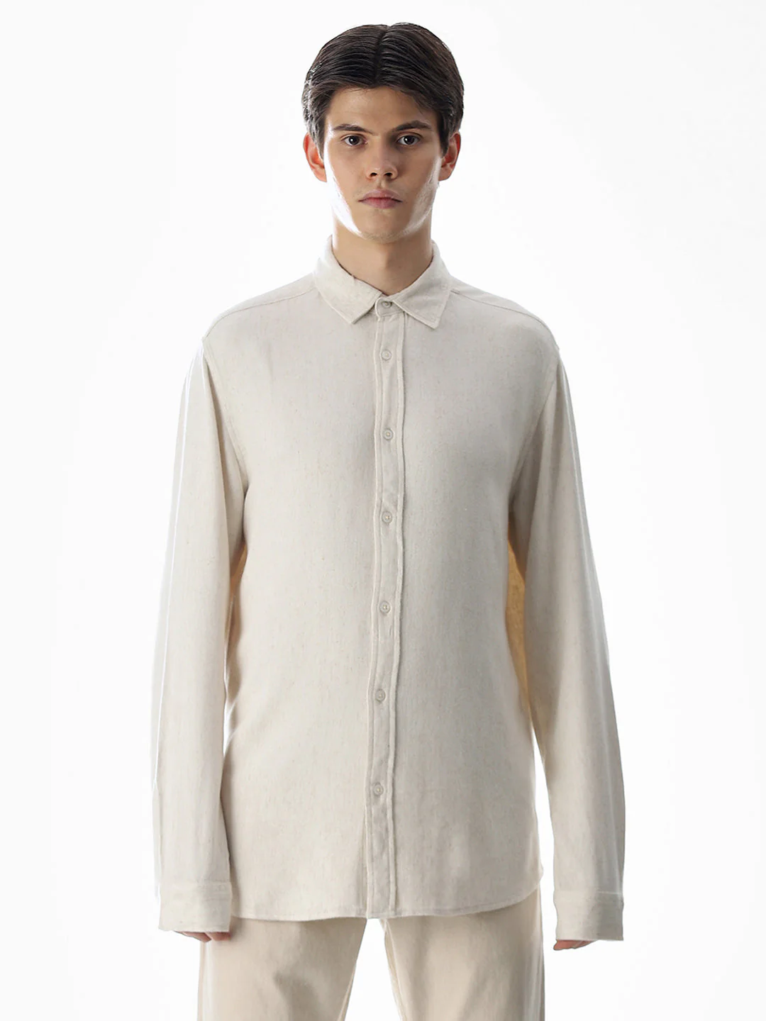 Beige Full Sleeves Shirt - Image 8