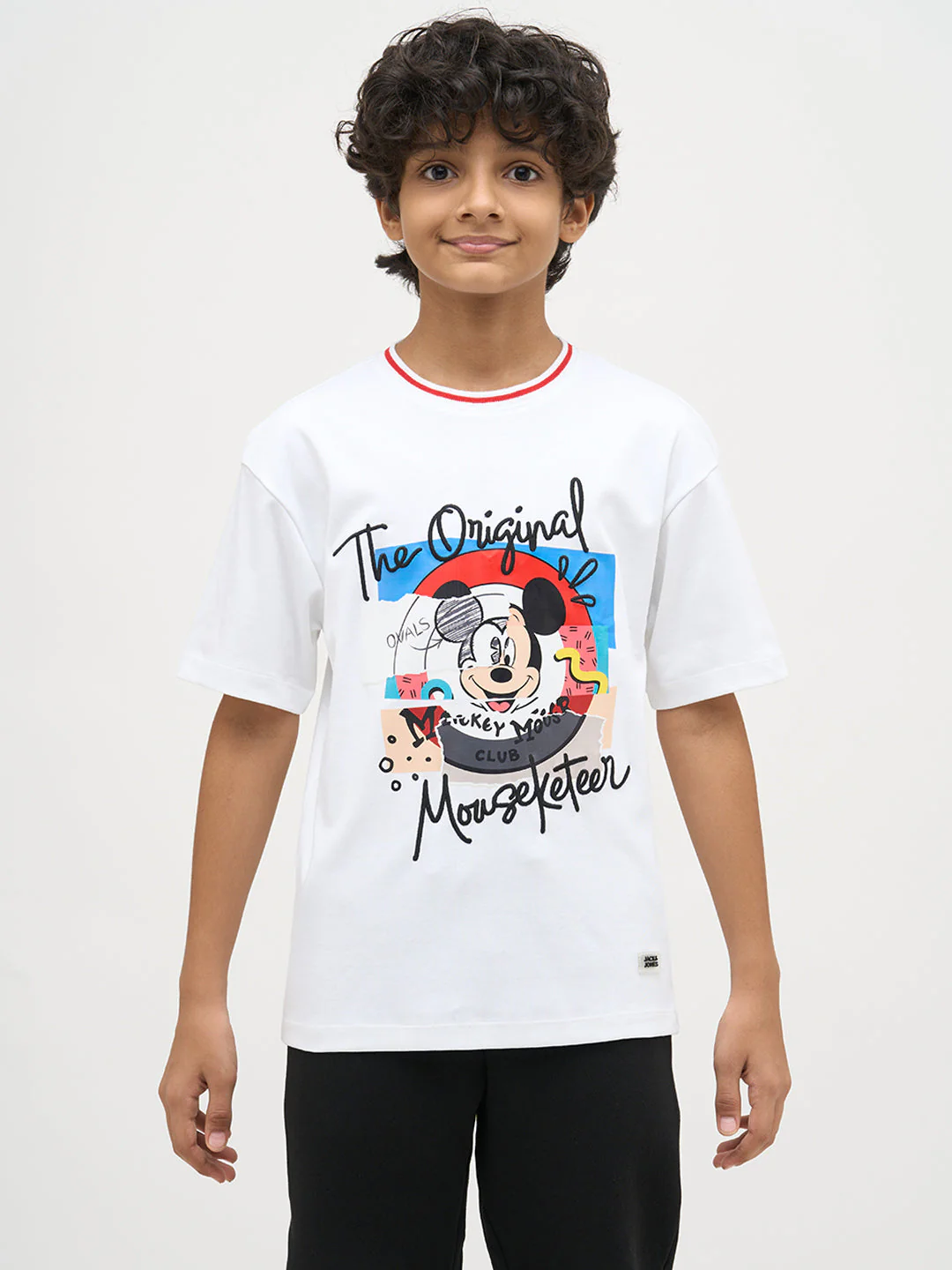 Boys Mickey Print Cotton T-shirt - Image 8