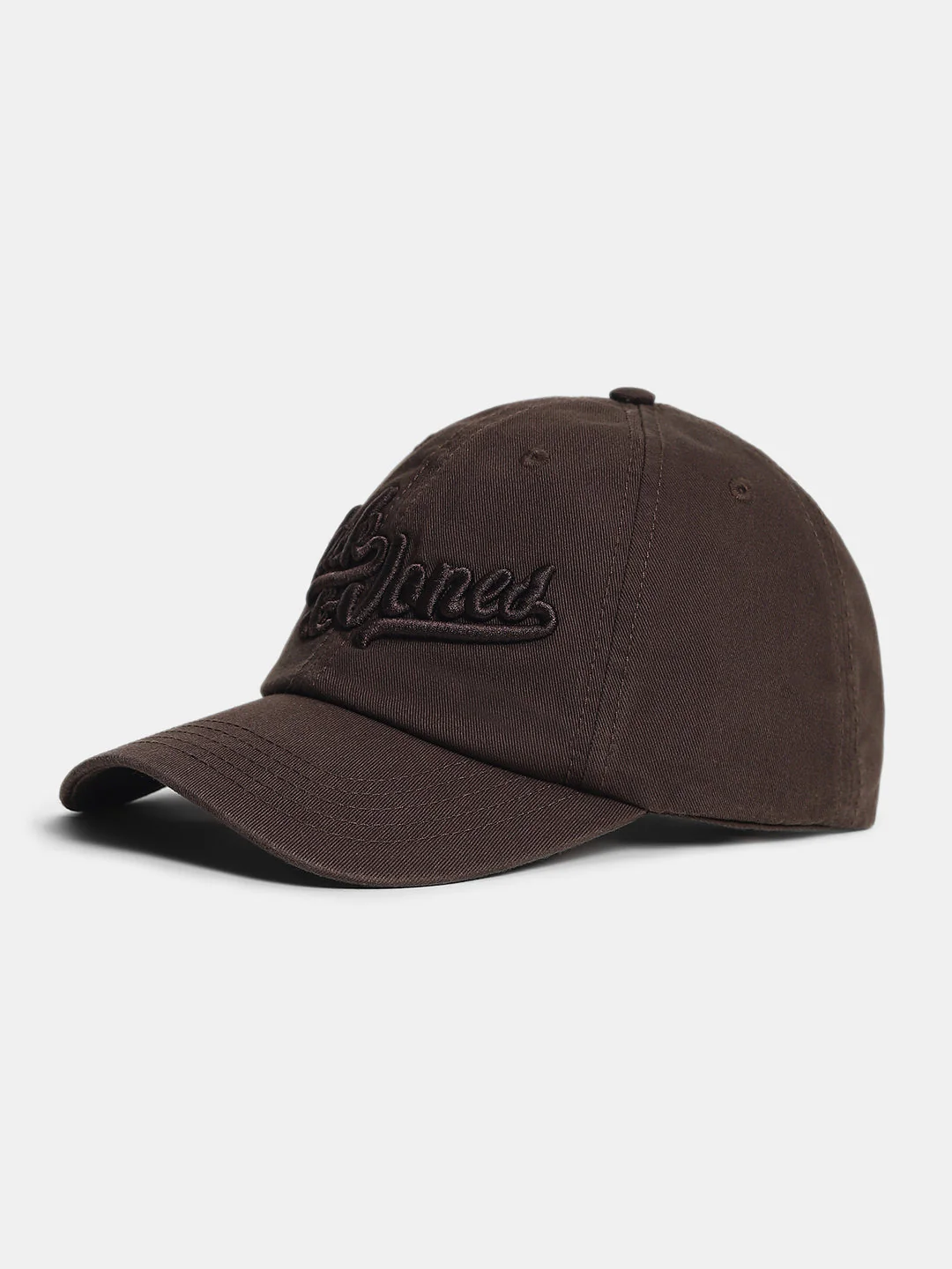 Brown Embroidered Logo Baseball Cap - Image 2