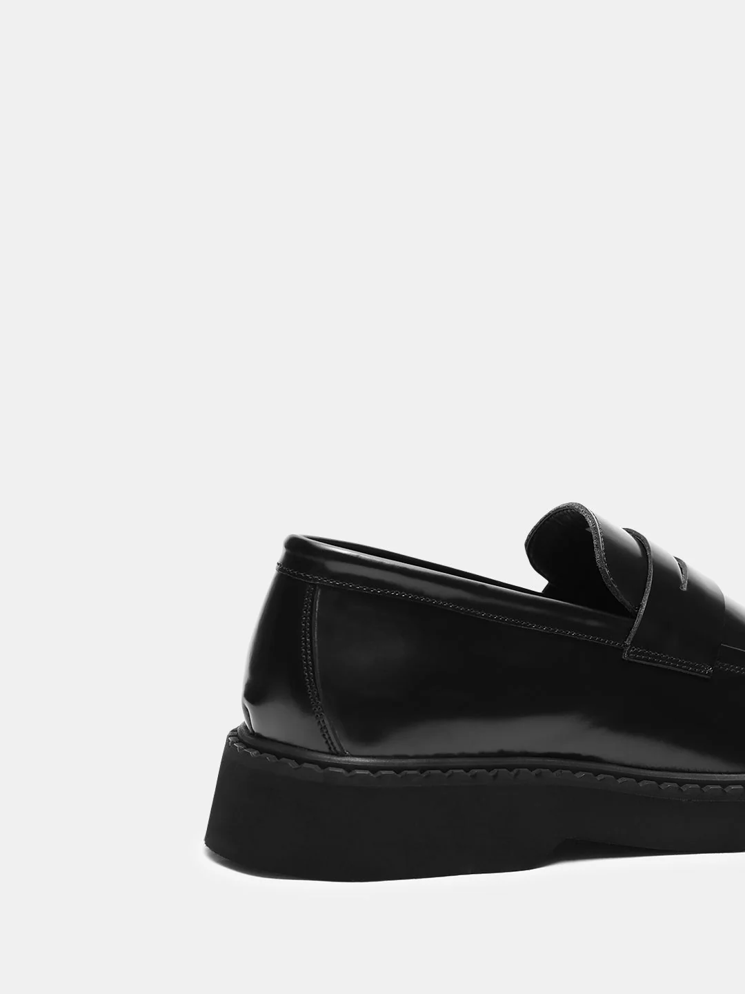 Premium Chunky Loafers - Black - Image 8