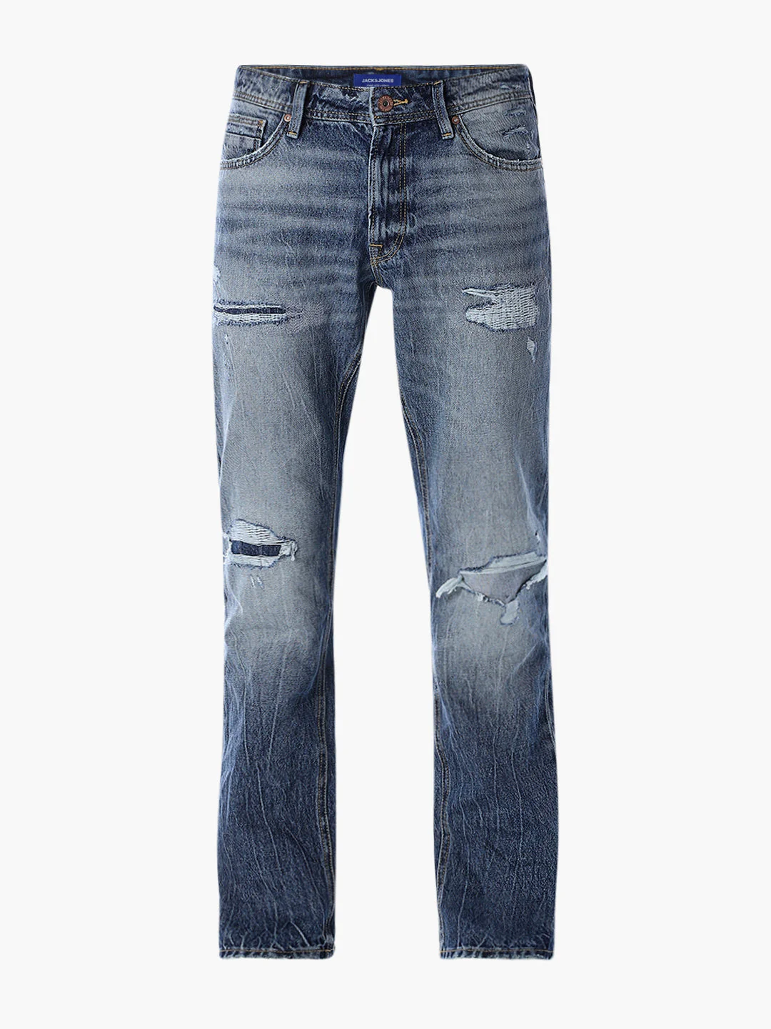 Heavily Distressed Clark Regular Fit Jeans - Image 7