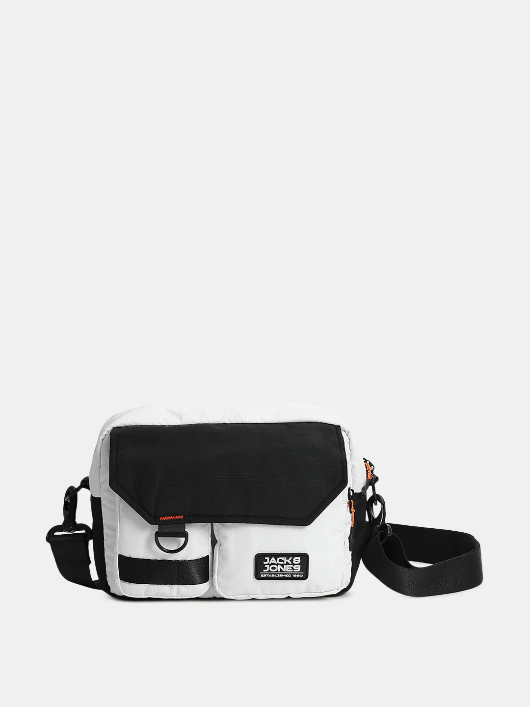 Black Colourblocked Sling Bag