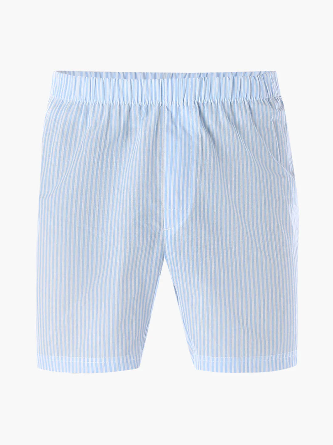 Light Blue Striped Cotton Boxers - Image 6