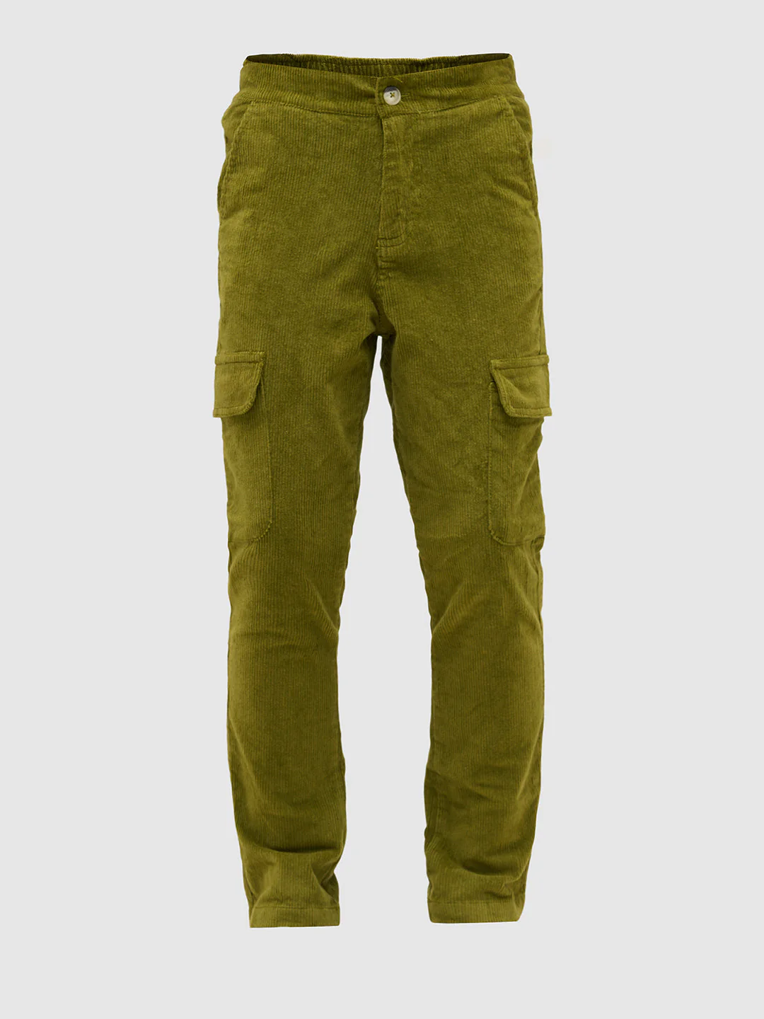 Boys Olive Green Corduroy Pants - Image 7