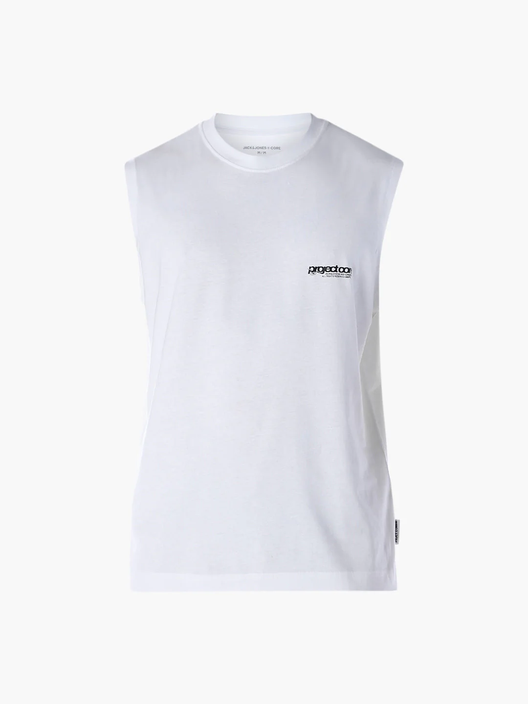 Printed Crew Neck Tank - White - Image 7