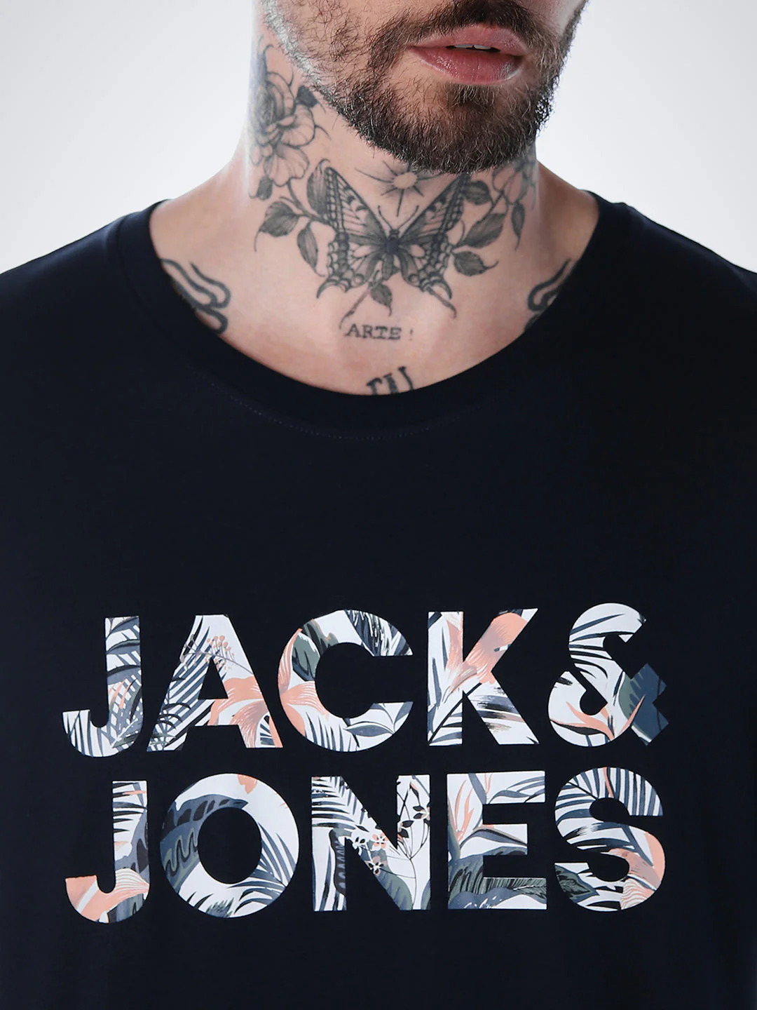 Tropical Logo Print T-shirt - Blue - Image 5