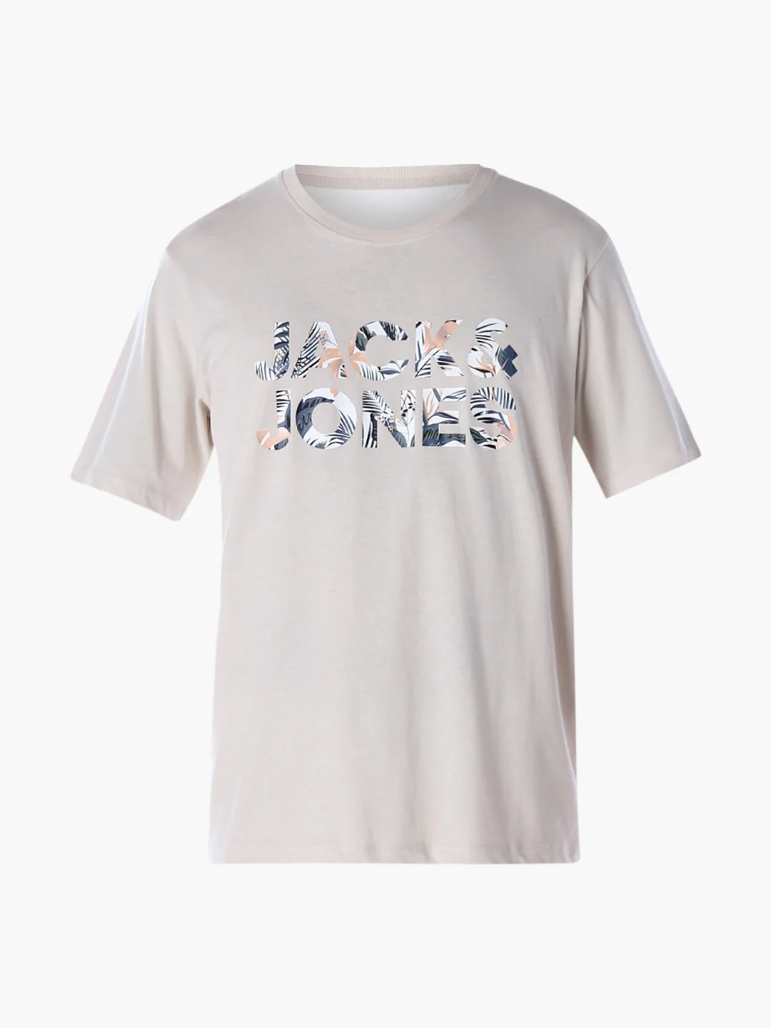Tropical Logo Print T-shirt - Beige - Image 7