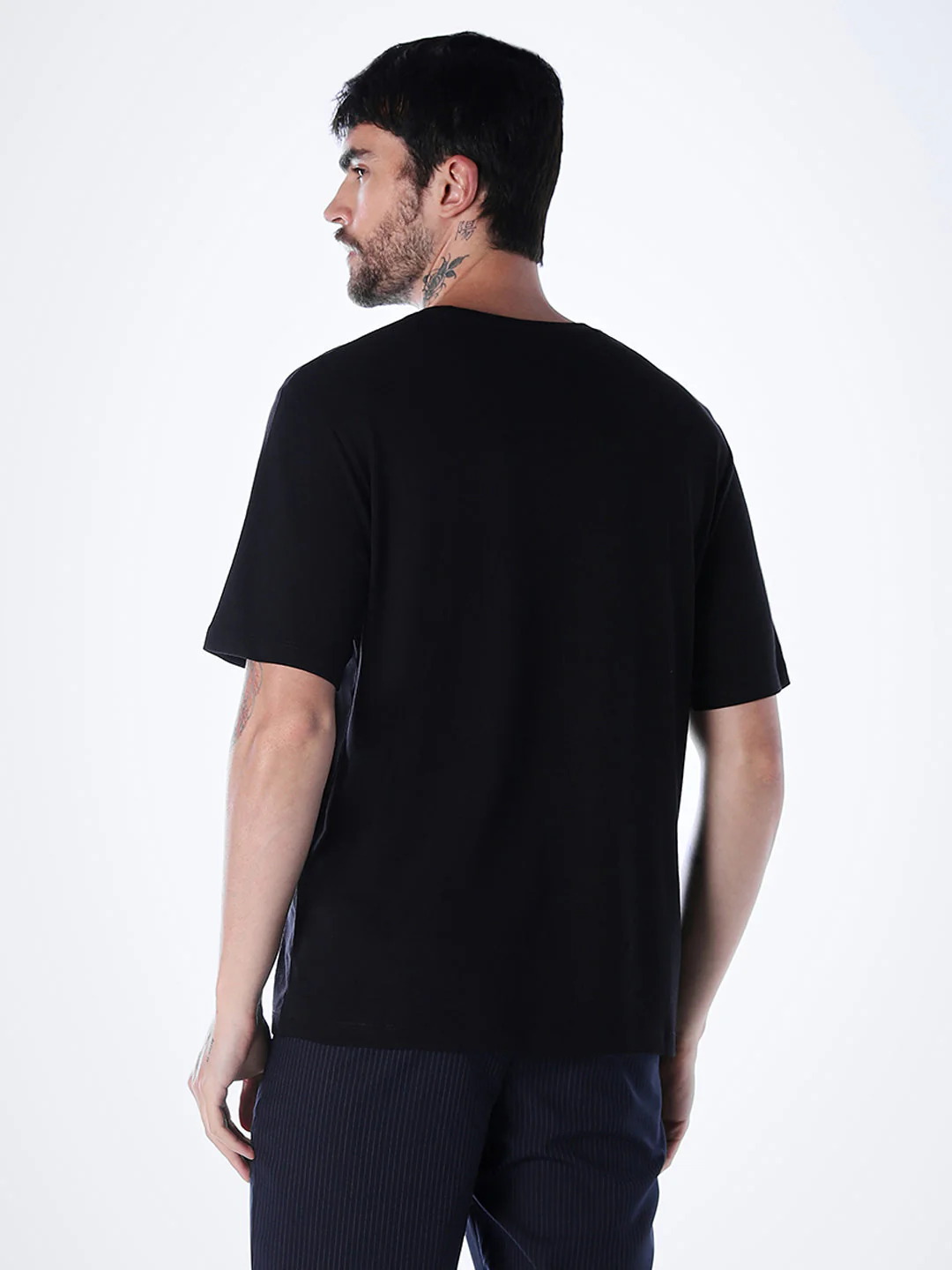 Tropical Logo Print T-shirt - Black - Image 4