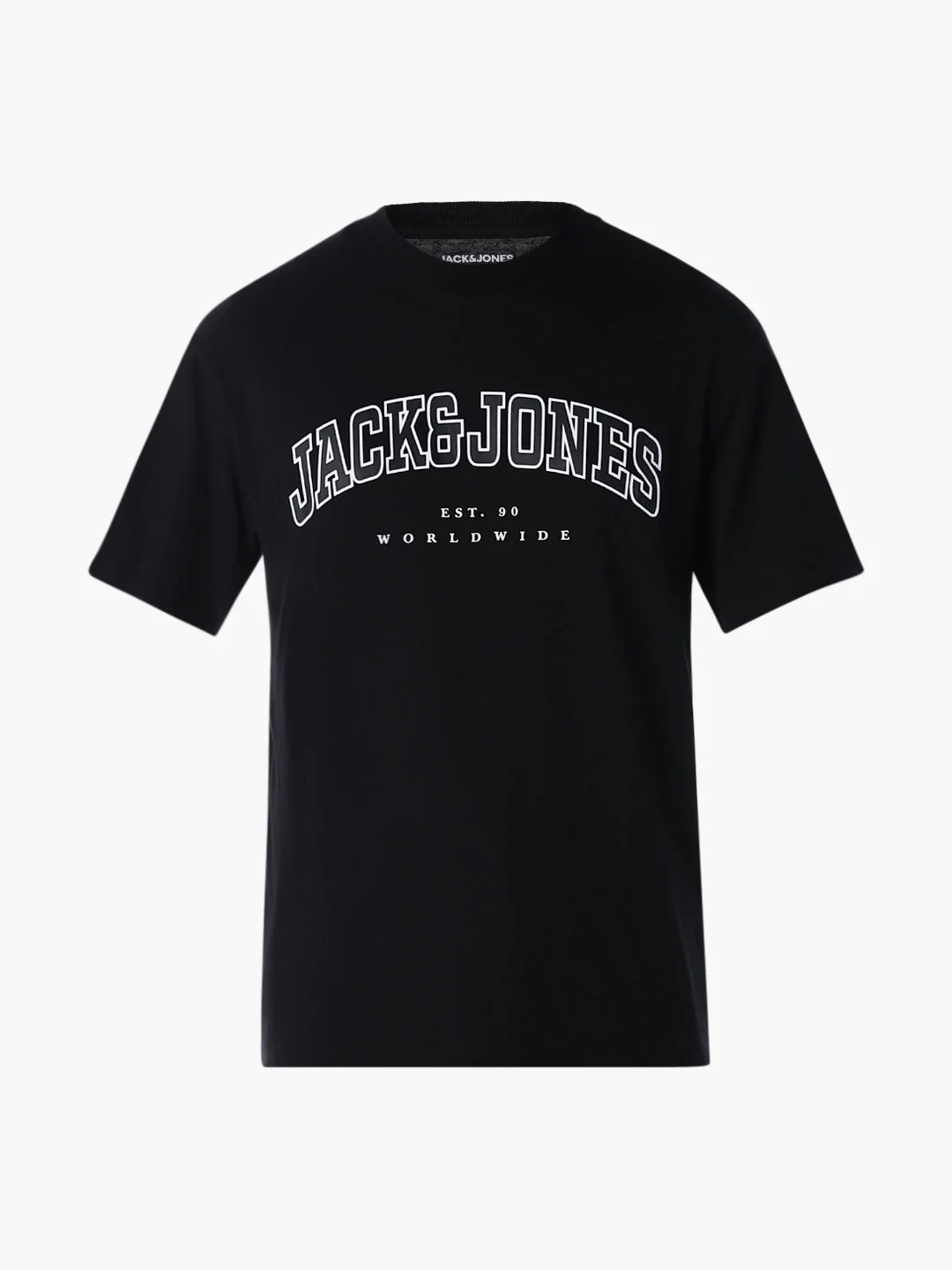 Varsity O-Neck T-shirt - Black - Image 7