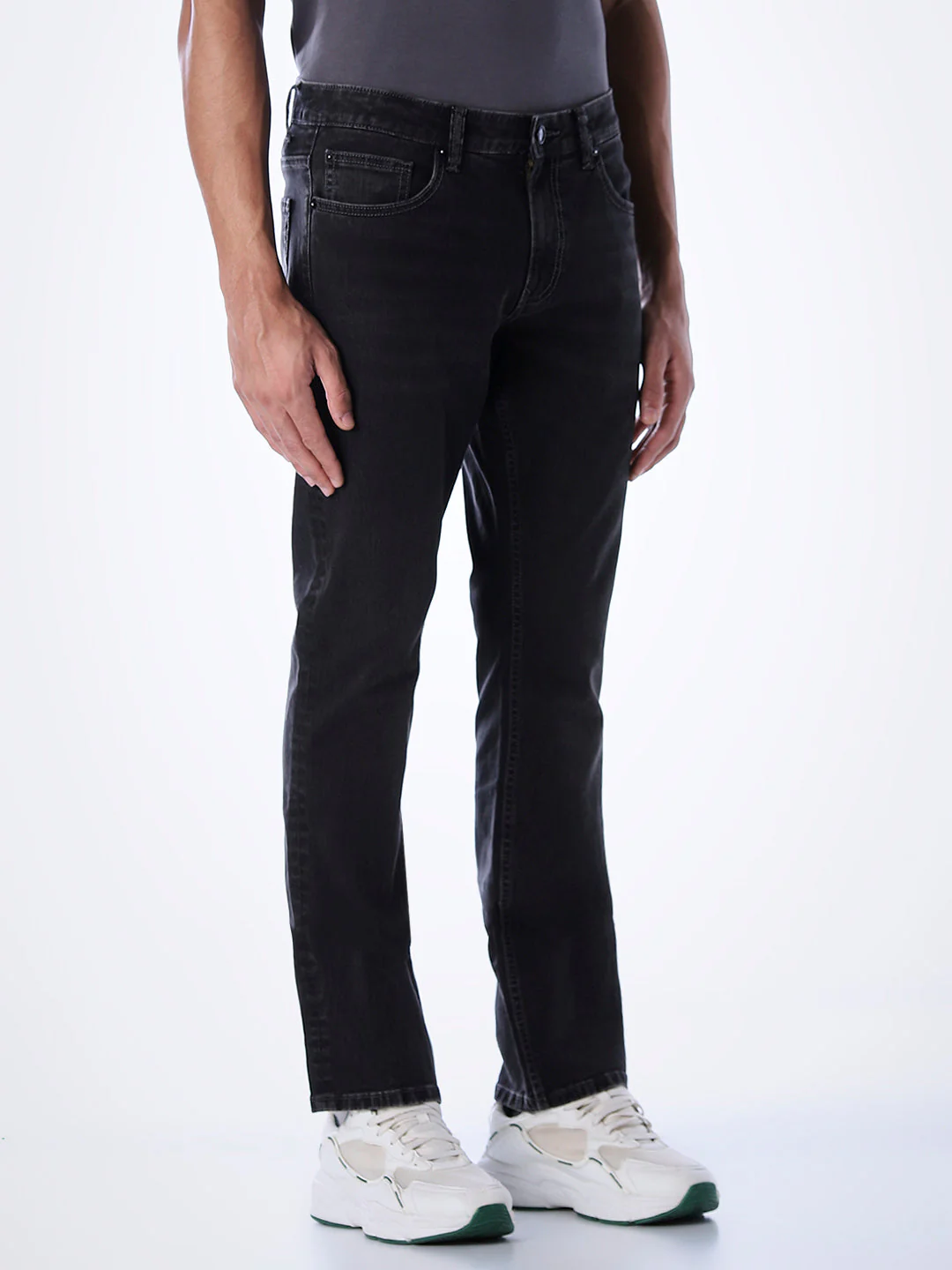 5 Pocket Low Rise Clark Regular Fit Jeans - Image 2
