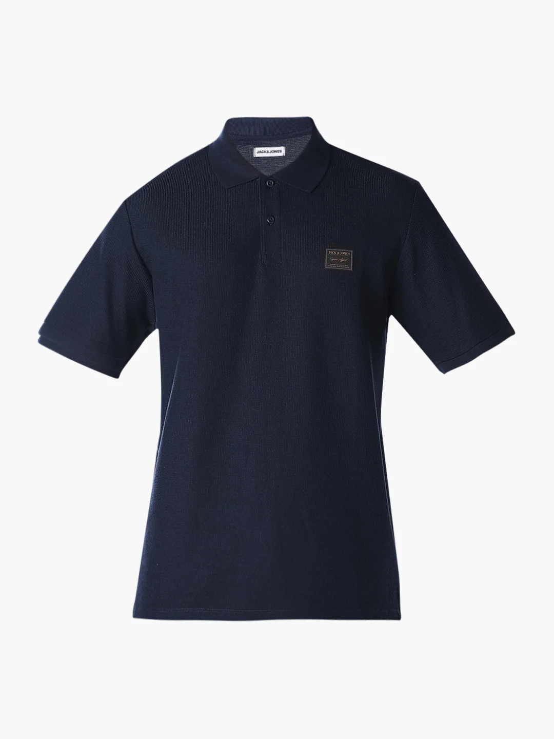 Textured Regular Fit Polo - Navy Blue - Image 7