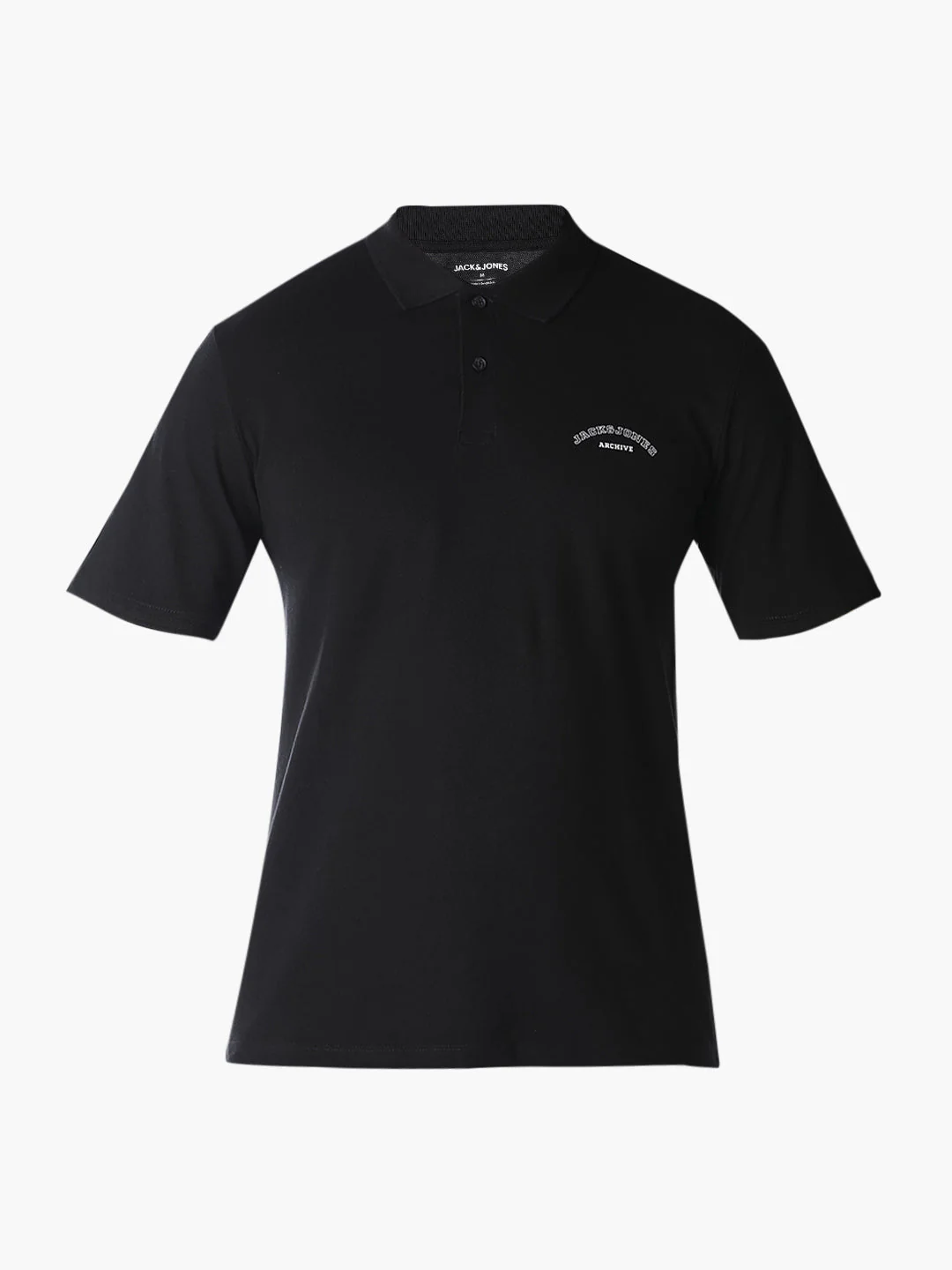 Black Logo Print Organic Cotton Polo - Image 7