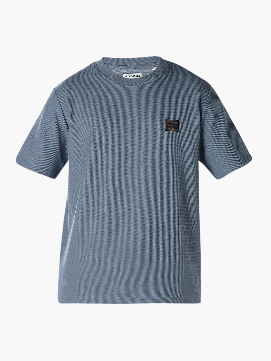 Blue Chest Patch Crew Neck T-shirt - Image 7