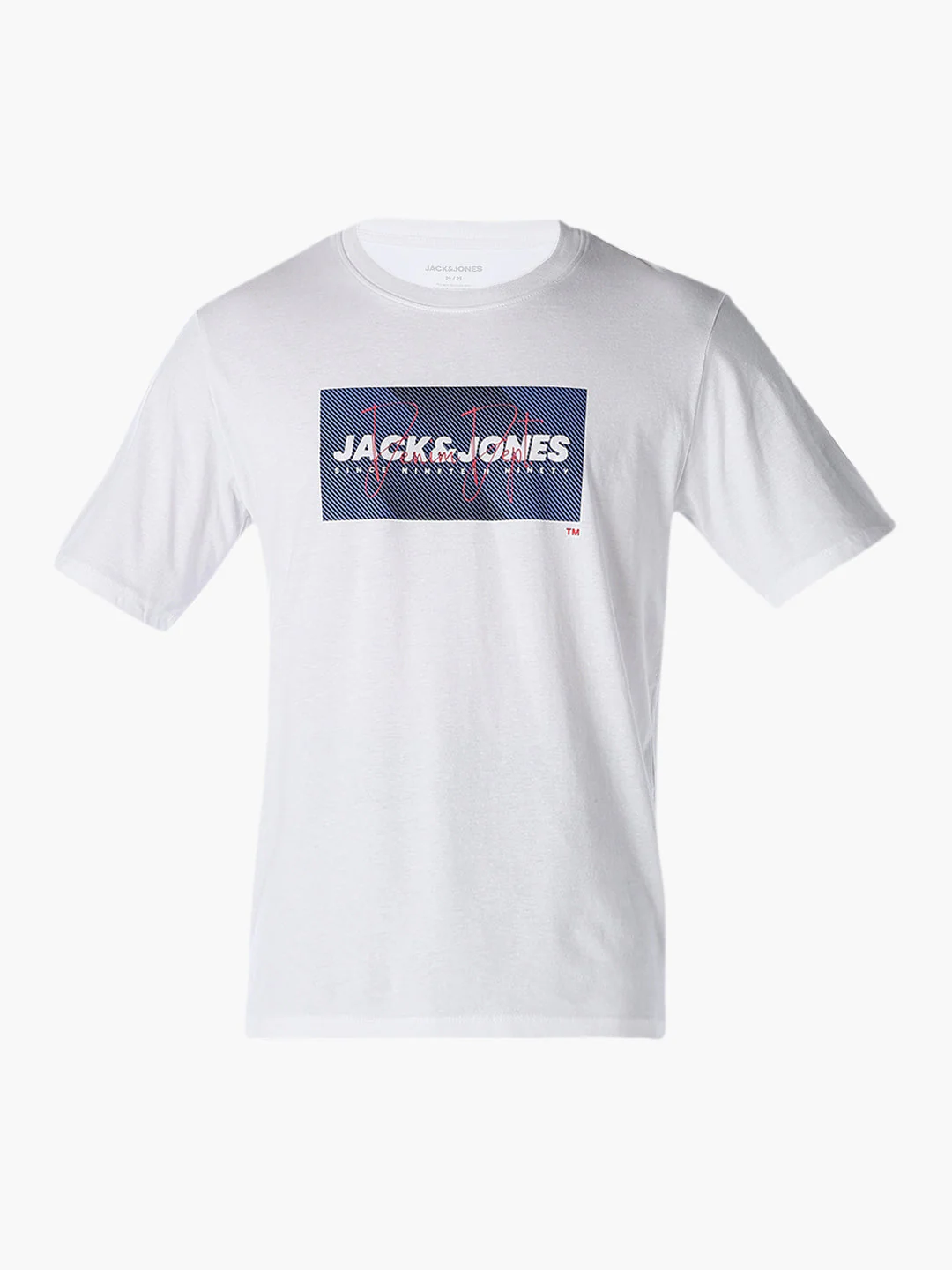 White Logo Print Cotton T-shirt - Image 7