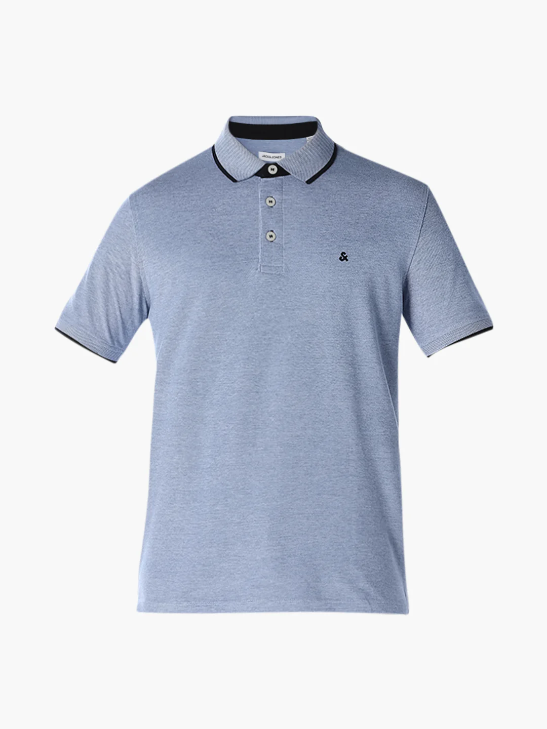 Men's Organic Cotton Slim Fit Polo T-Shirt - Bright Cobalt - Image 7