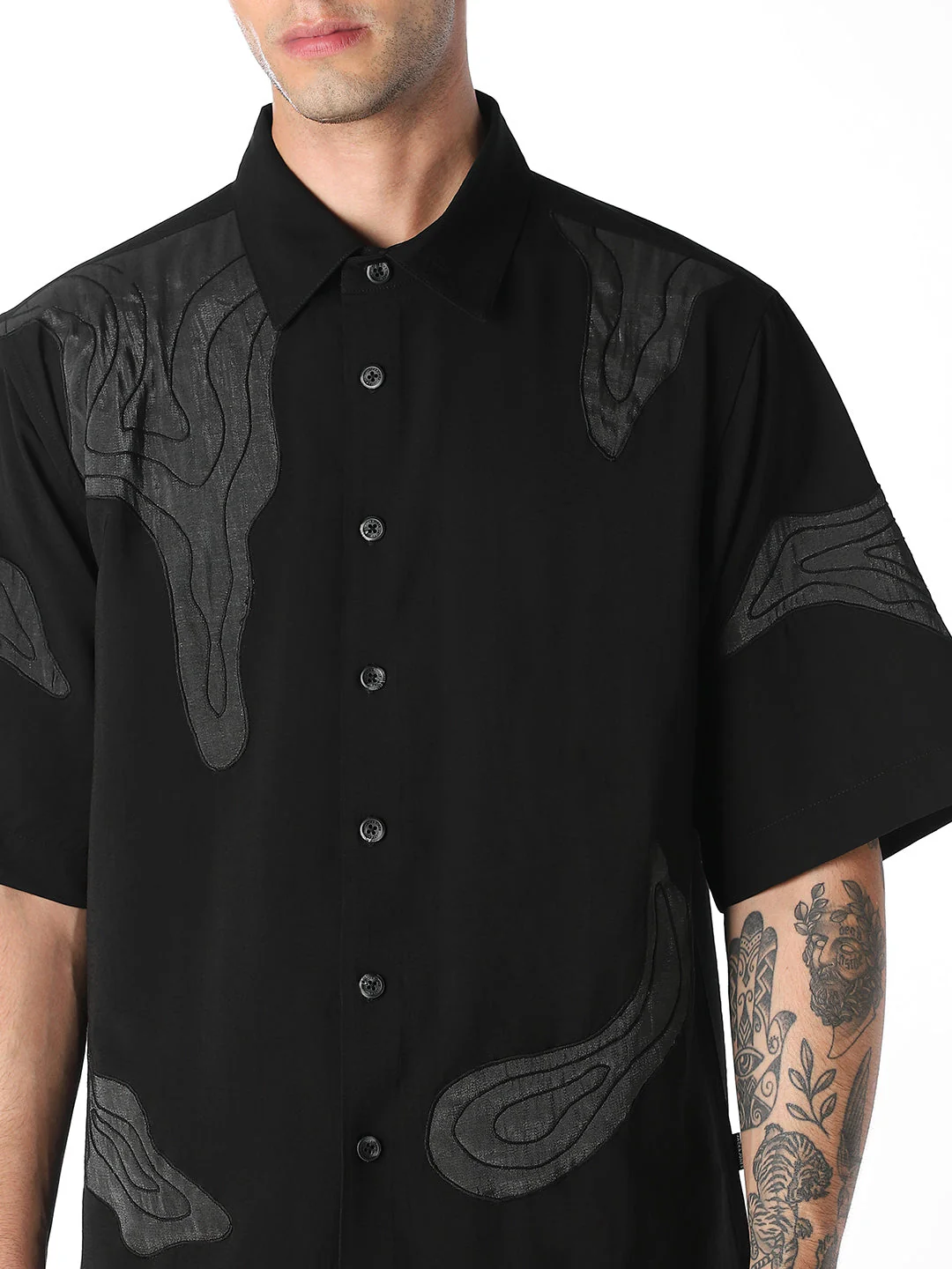 Black Embroidered Oversized - Image 5