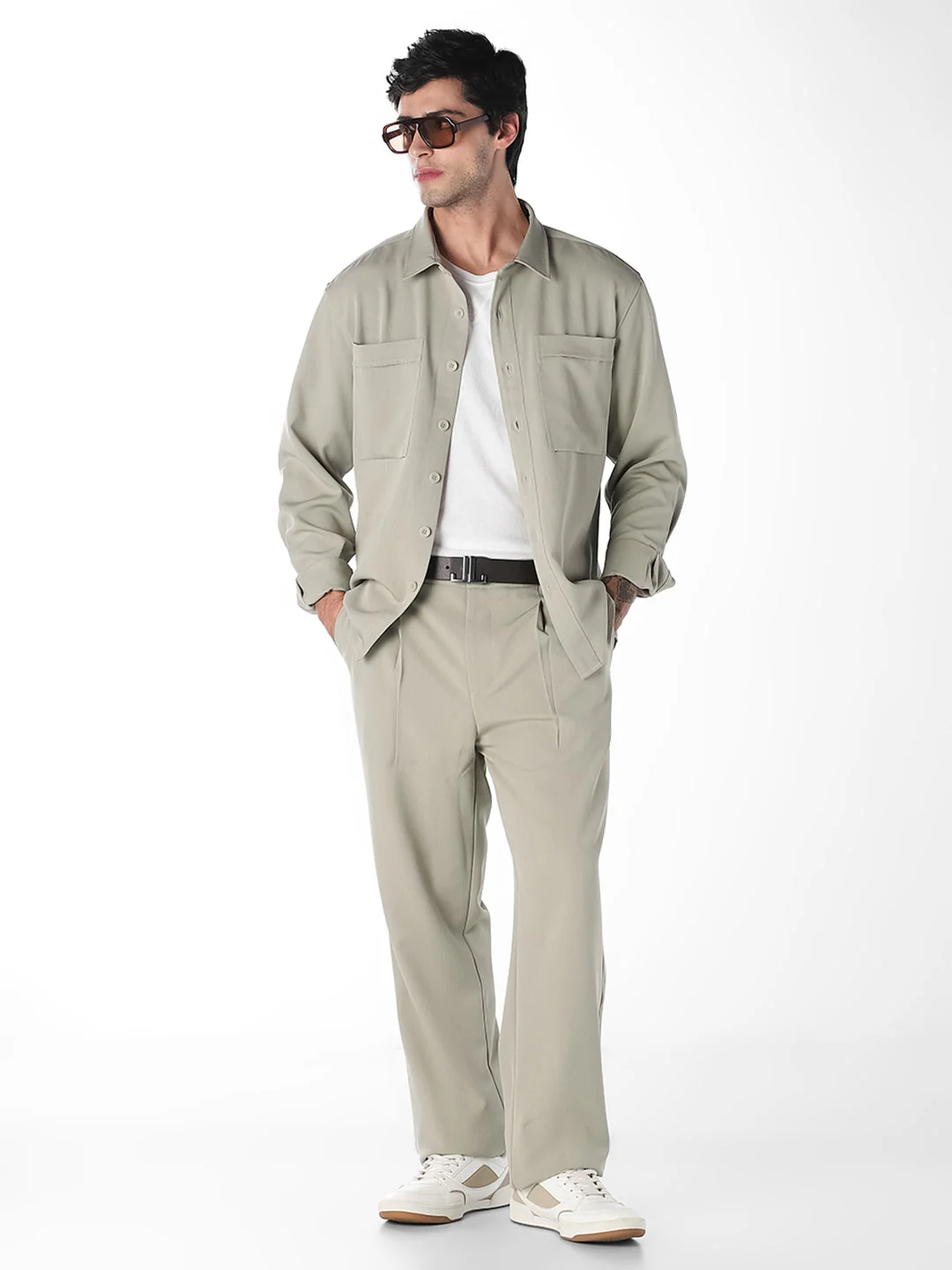 Patch Pocket Oversized Shirt - Image 6