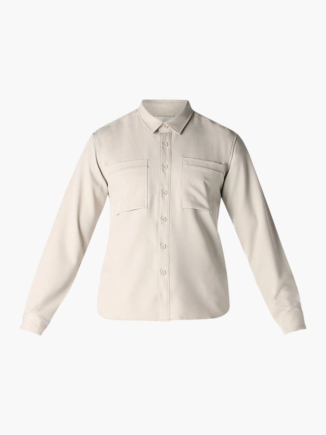 Dual Check Pocket Oversized Shirt - Image 7