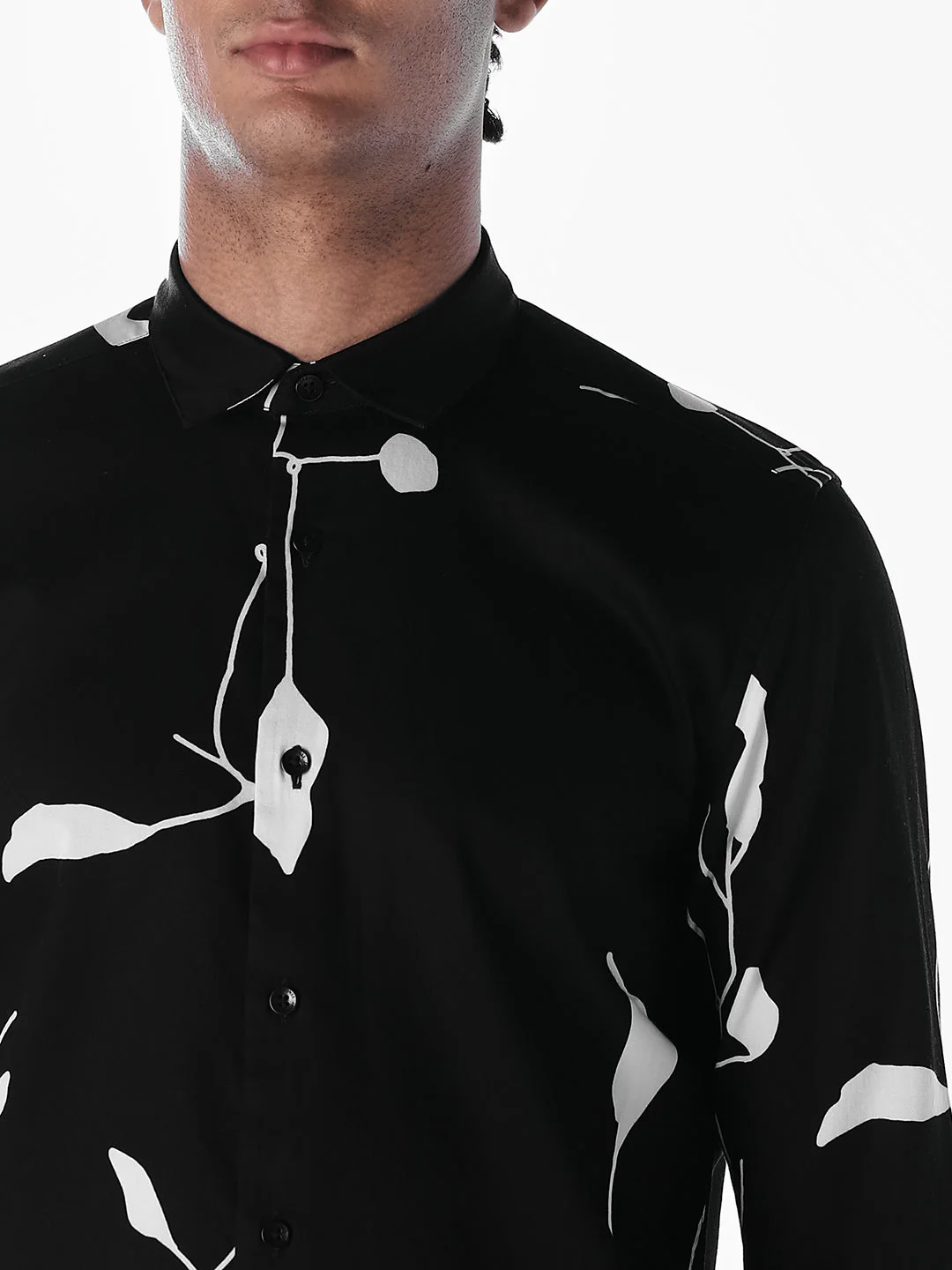 Printed Cotton Slim Fit Shirt - Image 5