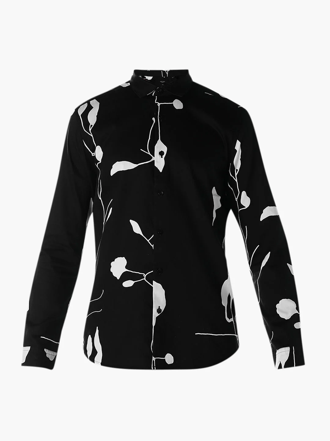 Printed Cotton Slim Fit Shirt - Image 7