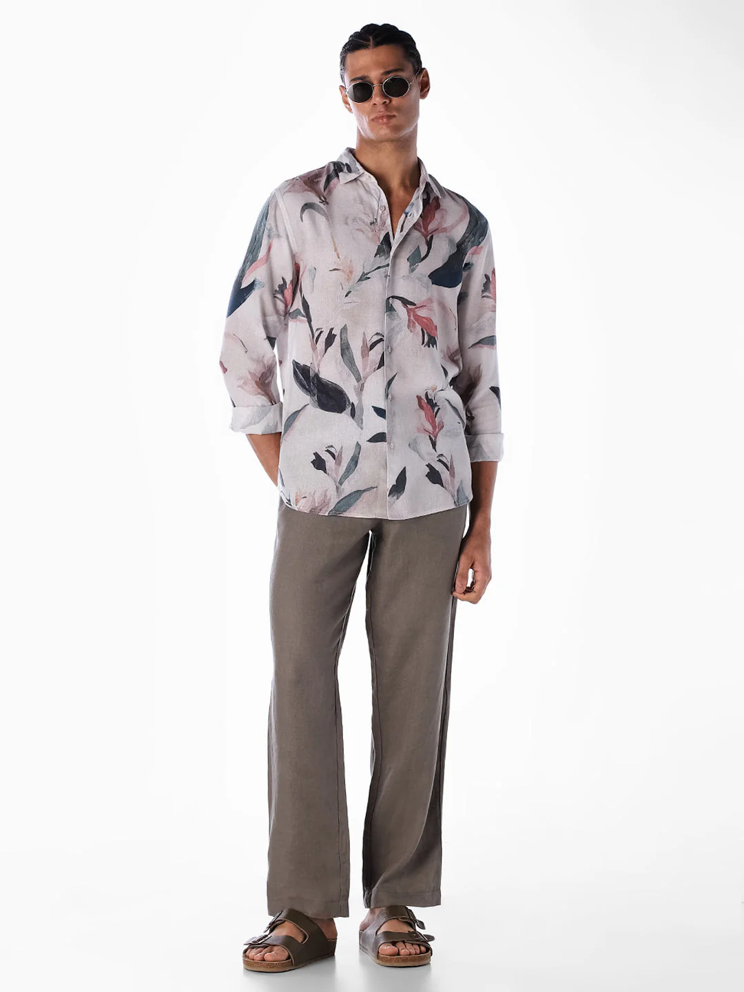 Floral Print Slim Fit Shirt - Image 6