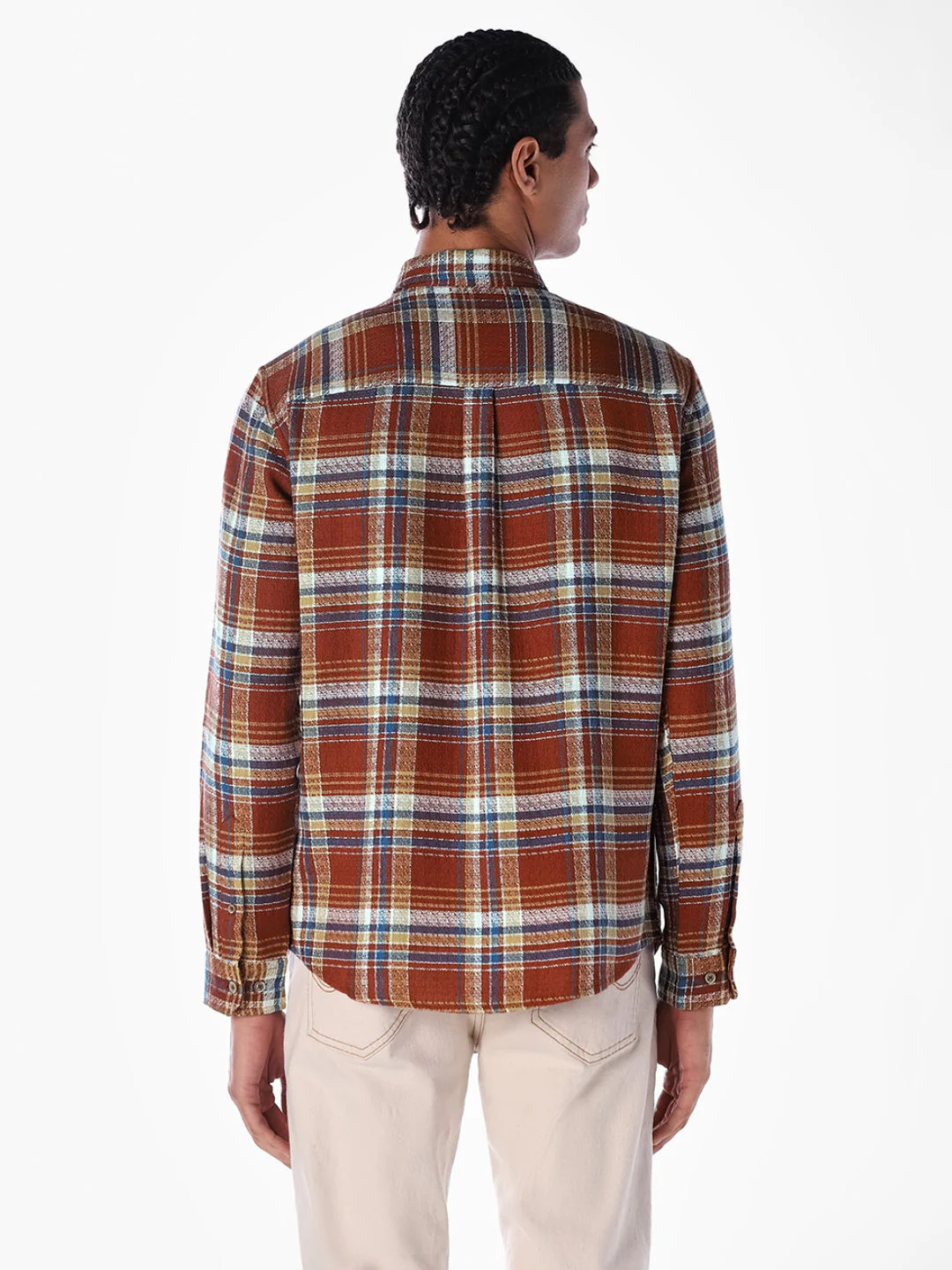 Patch Pocket Check Cotton Shirt - Image 4