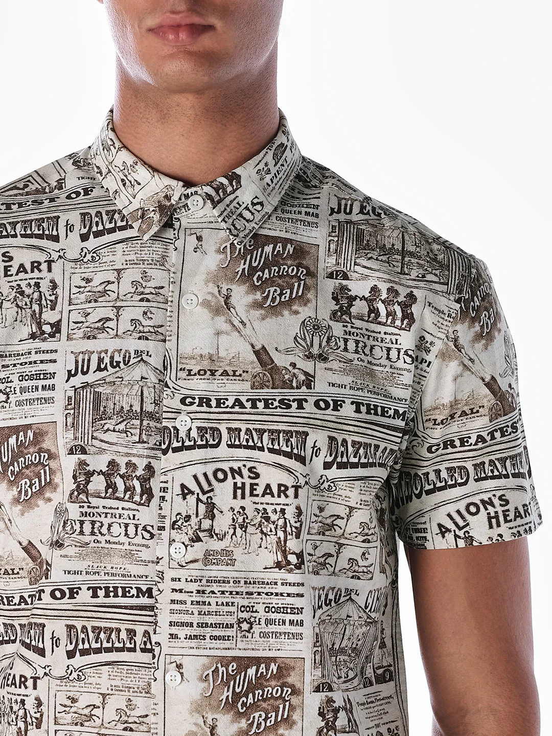 Off-White Newspaper Print Shirt - Image 5