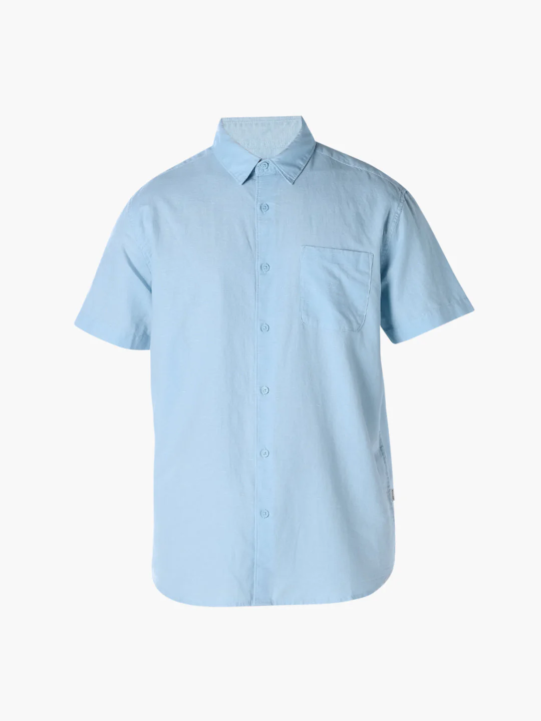 Blue Linen Short Sleeves Shirt - Image 7