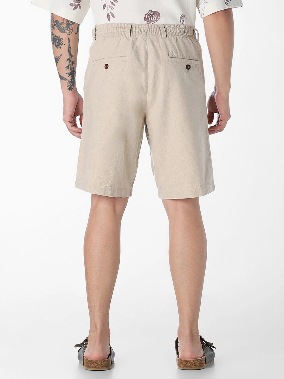 Linen Blend Chino Shorts - Image 3