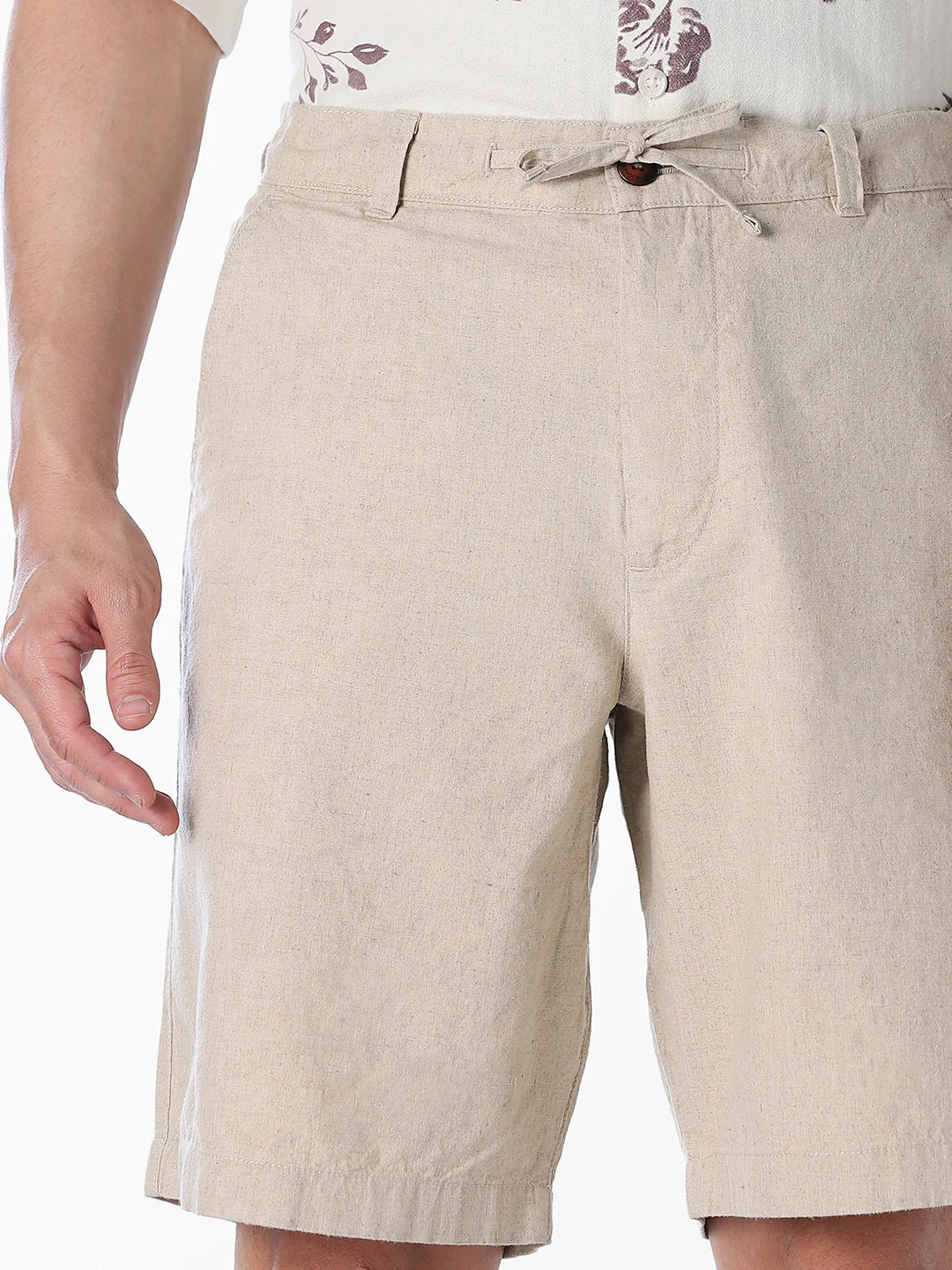 Linen Blend Chino Shorts - Image 4